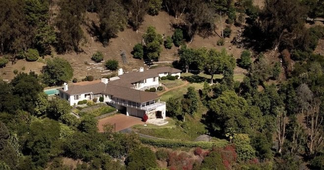 On the Market::⁠ ⁠Set on over 2 canyon acres within the secluded Outpost Estates is the Roland Coate-designed 1938 Melvyn Douglas residence. ⁠Melvyn Douglas, a celebrated actor, was best known for playing debonair leading men on the silver screen. Al