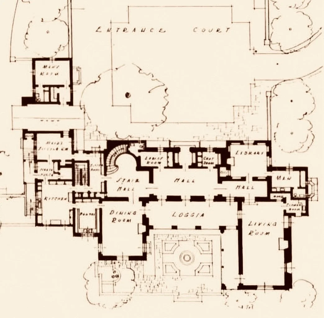 Completed in 1929, Architect Reginald D. Johnson⁠&rsquo;s commission for William C. McDuffie and his wife, Mary, is a classic Johnson⁠-designed home. Featuring an H-shaped floor plan centered around rear terraces and a courtyard garden, the generousl