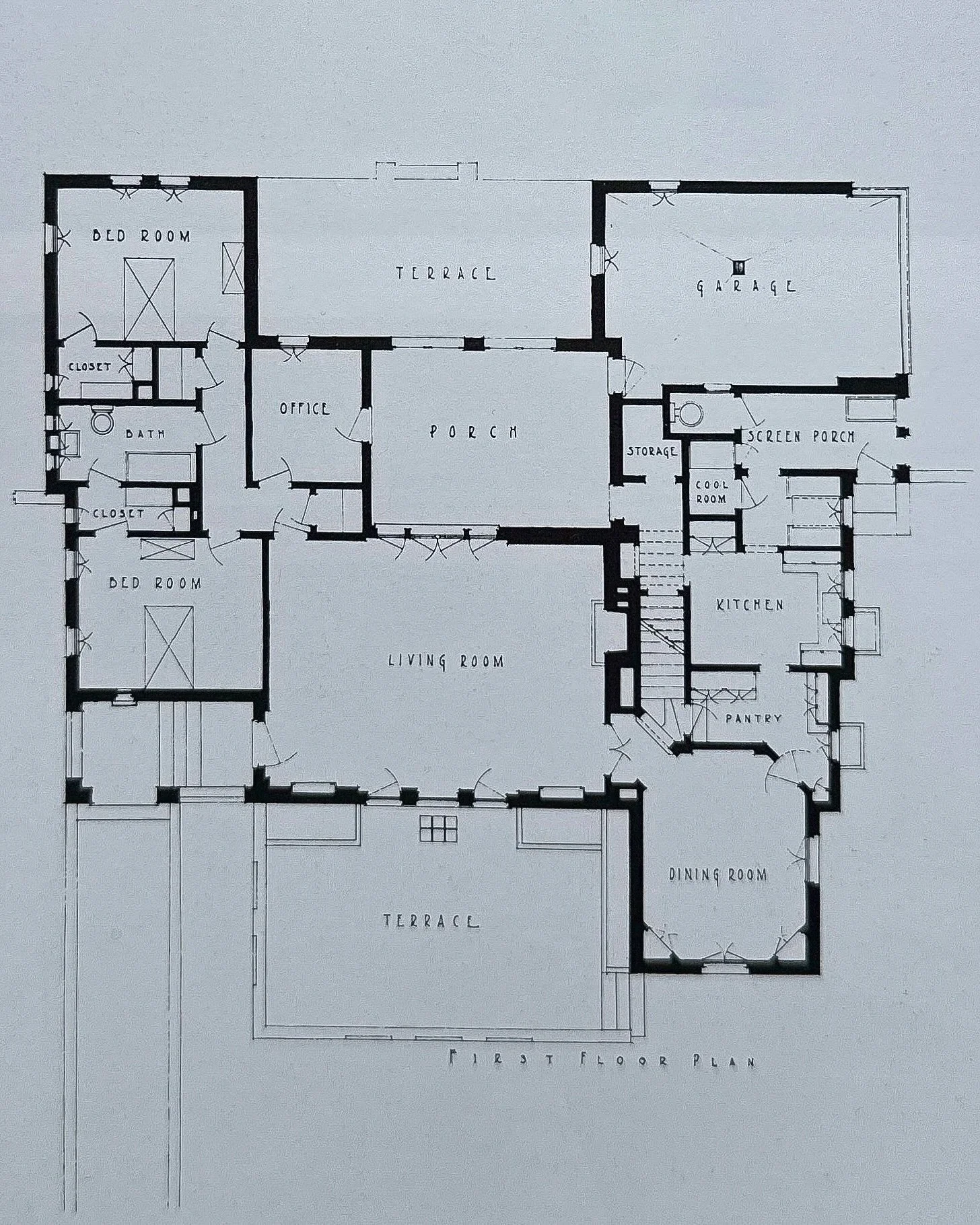 ⁠For Mr. and Mrs. ⁠C. C. Stanley, Marston and Van Pelt⁠ would design a long and lean two-story Spanish Colonial Revival style home. The home&rsquo;s covered entryway does double duty by also serving as a foyer as guests are informally welcomed direct