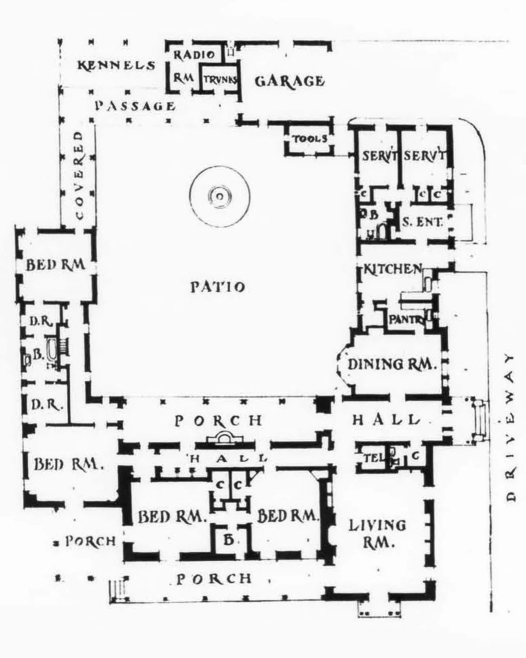 ⁠Happy Floor Plan Friday!⁠
⁠
Completed in 1928, architect Garrett Van Pelt&rsquo;s 1928 Pasadena commission for Leroy and Ellen Kellogg is one of my all time favorite Van Pelt designs. ⁠
⁠
Period sources called it &ldquo;California Colonial,&rdquo; a