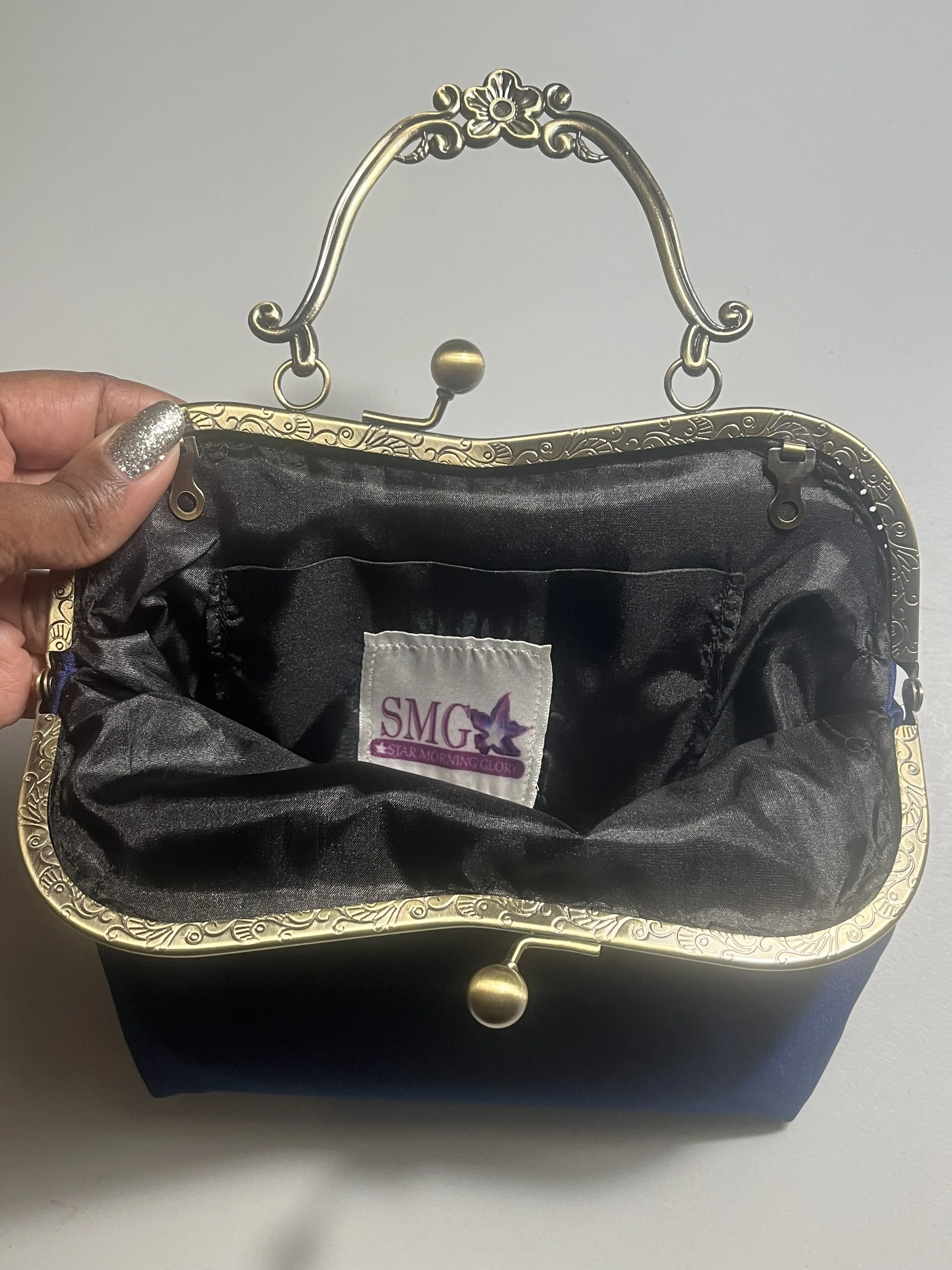 Blue Satin Purse 3 - open.jpeg