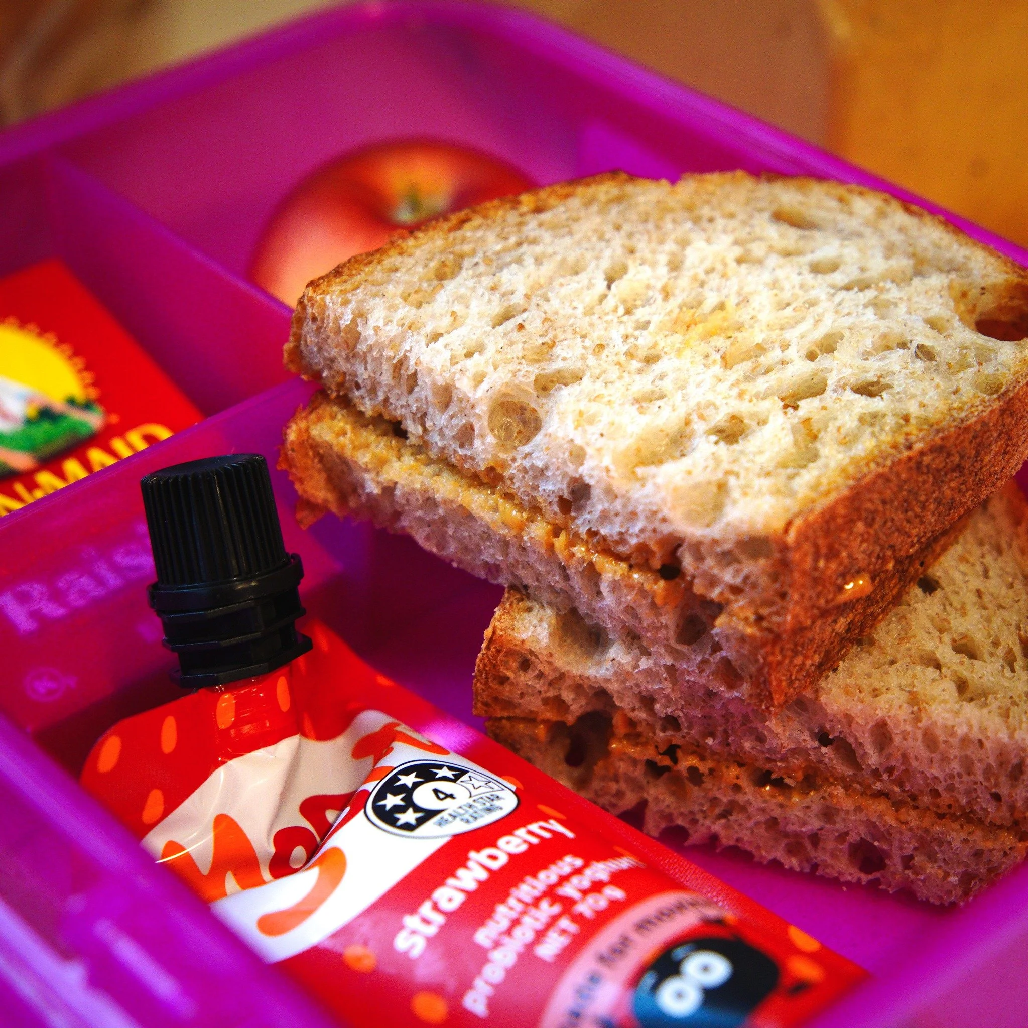 Lunchbox ready 🥪✨
Our breads aren't just for the weekend table. They're an affordable, everyday bread made to fit right into school lunches, too. Our kids love these PB sandwiches!