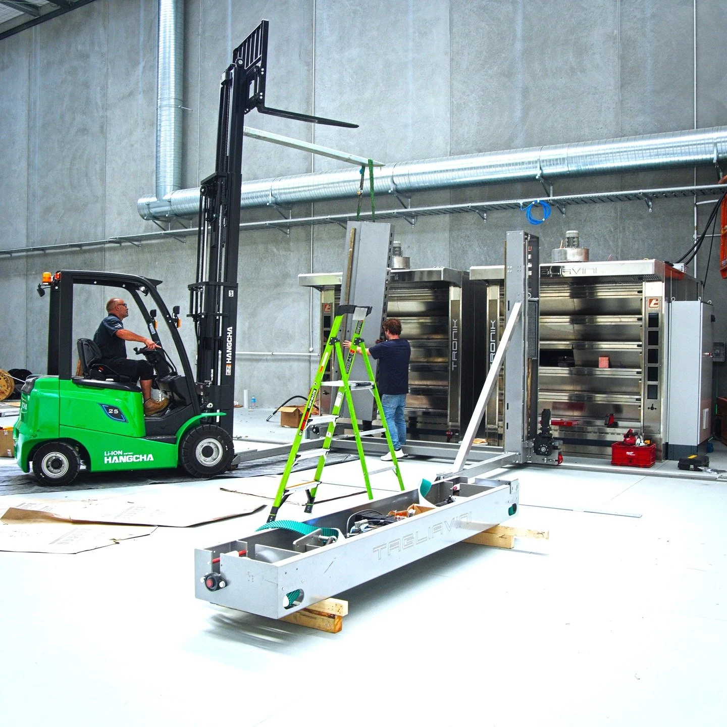How do you put together an oven? Simple... One piece at a time (with a forklift!).

These ovens are the last piece of the puzzle that is our new facility.

This custom-built facility is designed to deliver on our mission to produce our exceptional, a