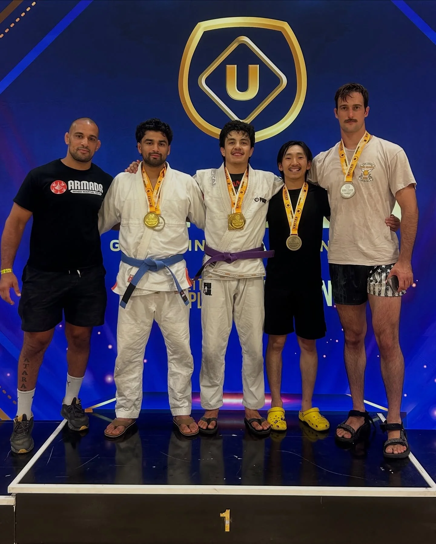 Today @unitedgrappling in San Jose. All placed on the podium, we had from @armadamma jiujitsu team @alexis.najeraa @jesseor_ @jakewilliammckeown @ryanternfitness stepping on the mat and representing our team. Good performance today from all of you. Y