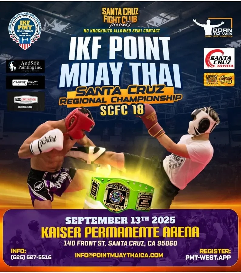 These are the next @technical_bouts_pmt events for our Muay Thai competition team. Coming up this  weekend is Santa Cruz 09/13 then @legendspromotion in alameda  in October and Campbell in November. For more info and If you&rsquo;re interested in com