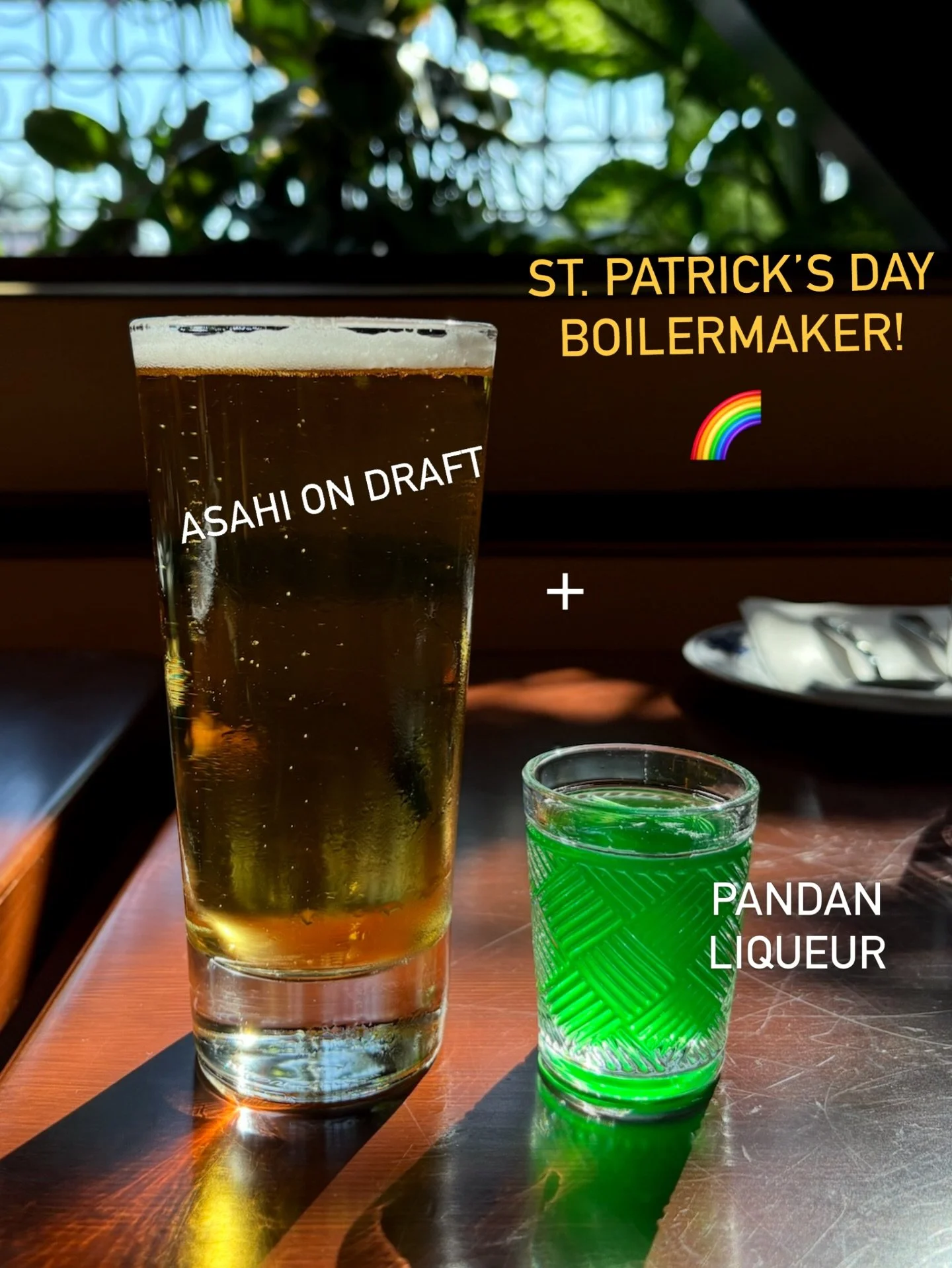 We know you&rsquo;re already planning to celebrate St. Patty&rsquo;s Day with us at our Southeast Asian restaurant because duh. But in case you need more enticing, we have a beverage special for the night! 🍀