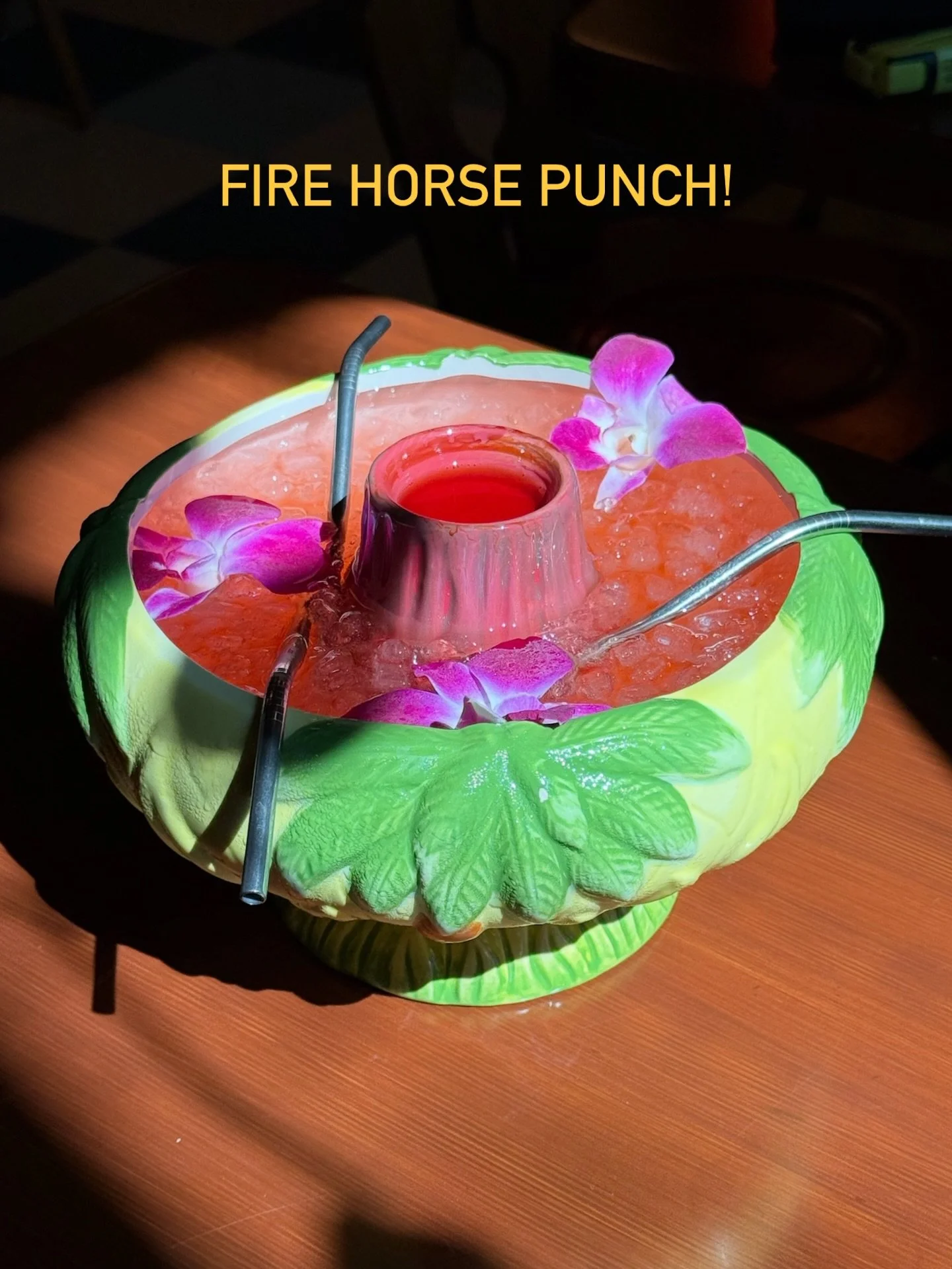 If you don&rsquo;t like sharing a flaming volcano bowl of punch with your friends&hellip;then order one just for yourself. We won&rsquo;t judge!!