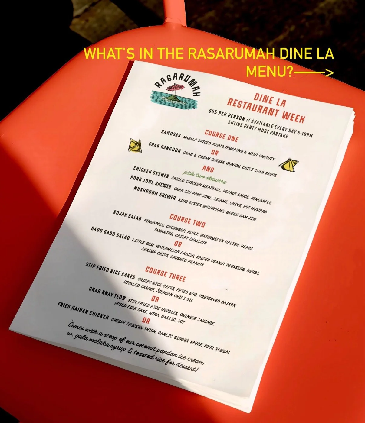 Good-lookin&rsquo; preset menus in partnership with DineLA, until August 28th