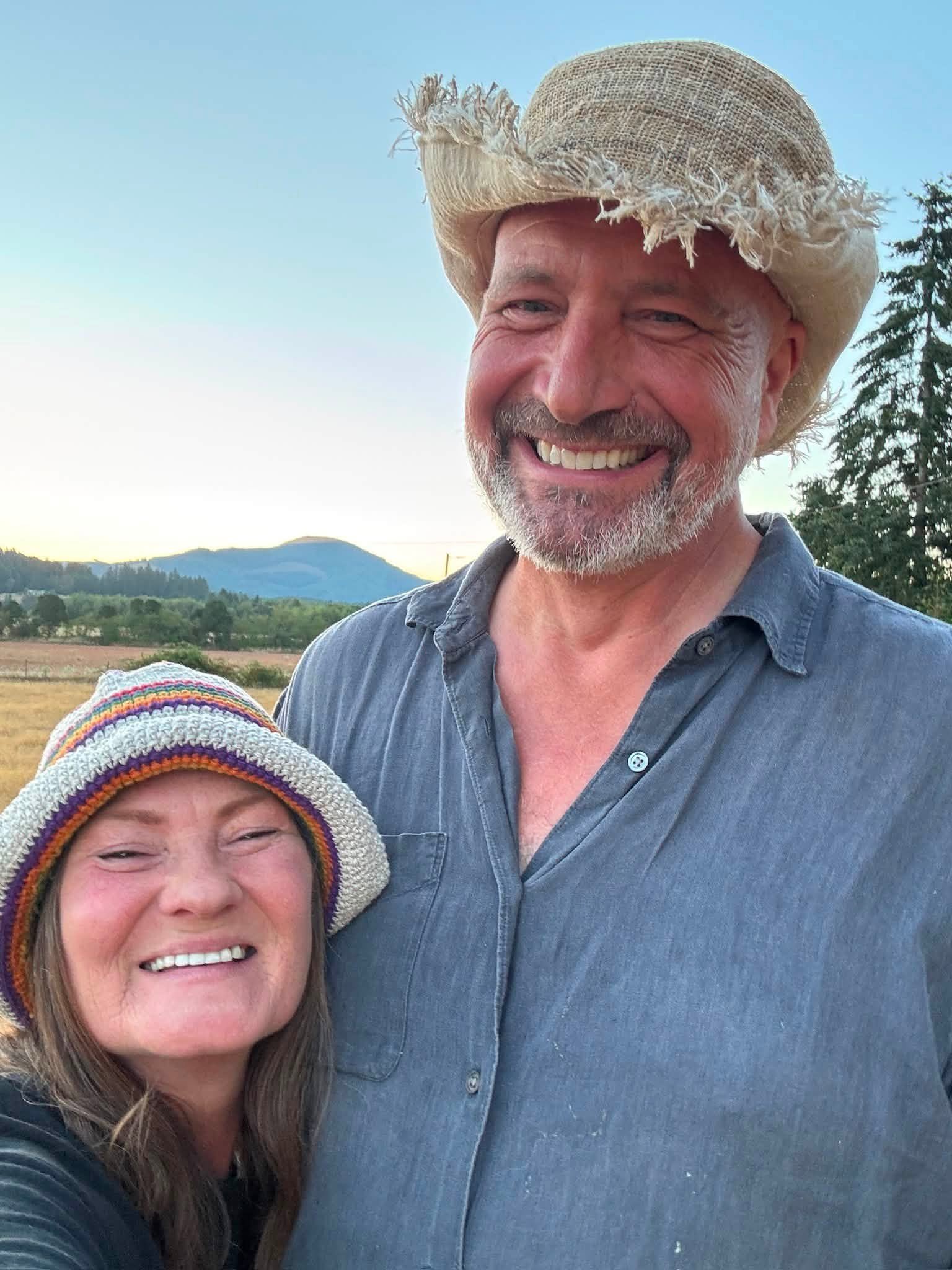Lainey Morse and Sean Scorvo at No Regrets Farm
