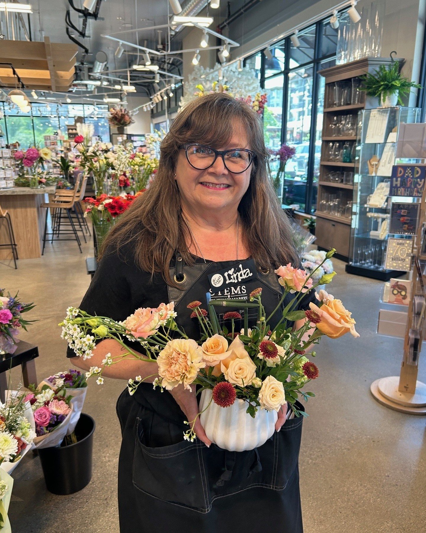 Meet Linda, who looks after our STEMS Weddings &amp; Events.💐

Linda has been bringing wedding visions to life since 1989. She loves working with clients to bring all the floral details together! Outside of work Linda love to travel (she loves cruis