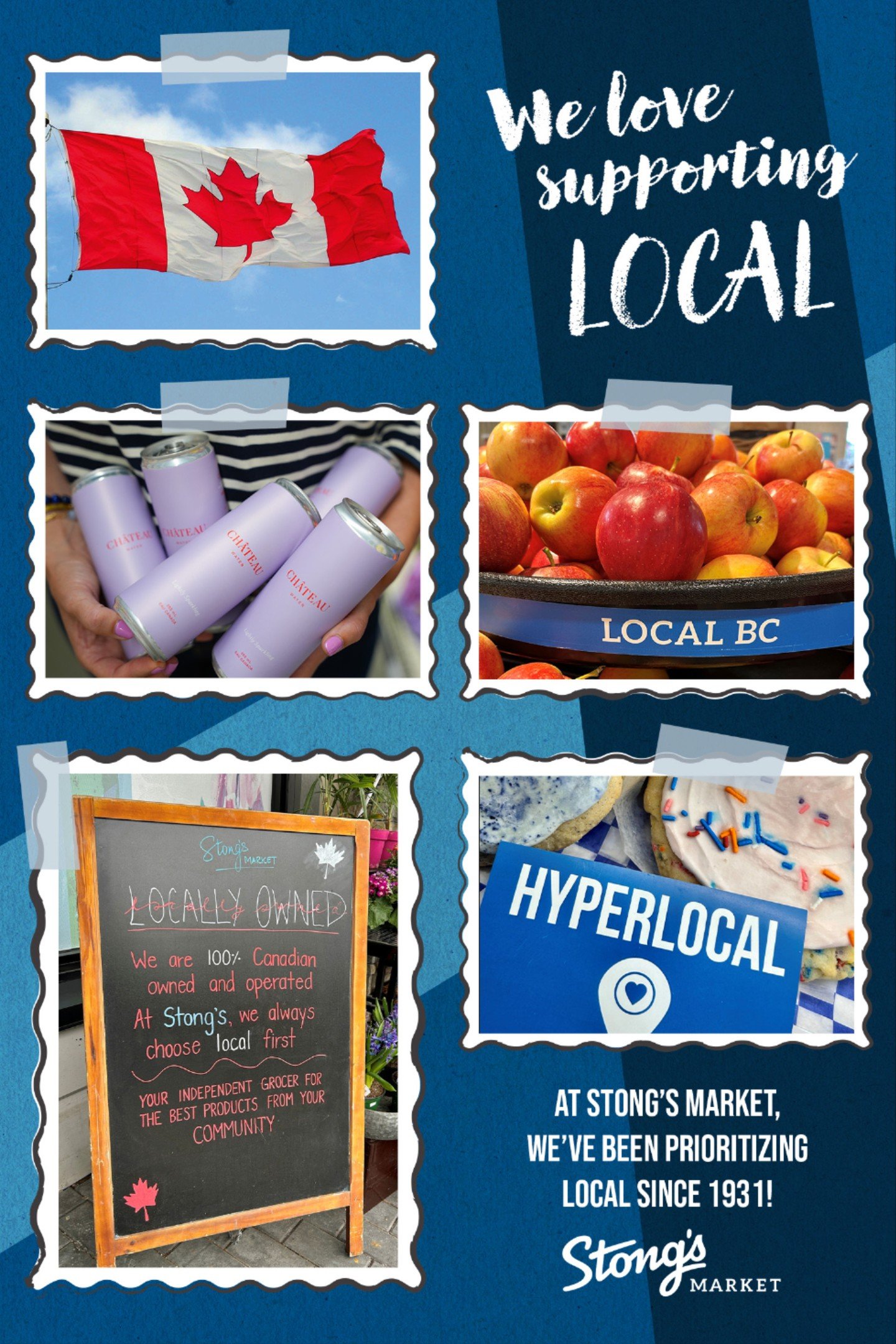 At Stong&rsquo;s Market we&rsquo;ve been prioritizing local since 1931.  We hope you have a Happy Canada Day celebrating this wonderful country! 🇨🇦

#Stongs #StongsMarket #GroceryStore #ShopLocal #NorthVancouver #IndependentGrocer