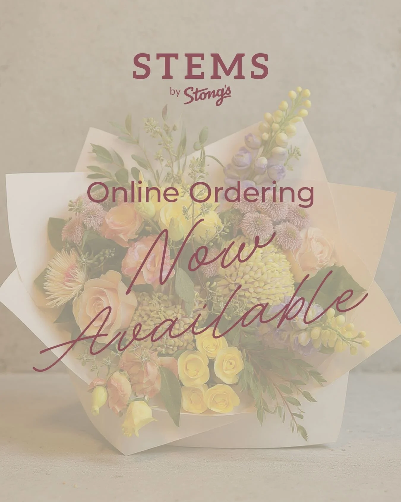 STEMS Online Ordering is now available! Explore our full selection of artisanal bouquets, lush plants, and thoughtful gifts &ndash; now just to click away. Order online and enjoy beautiful, handcrafted creations delivered right to your door. Visit sh