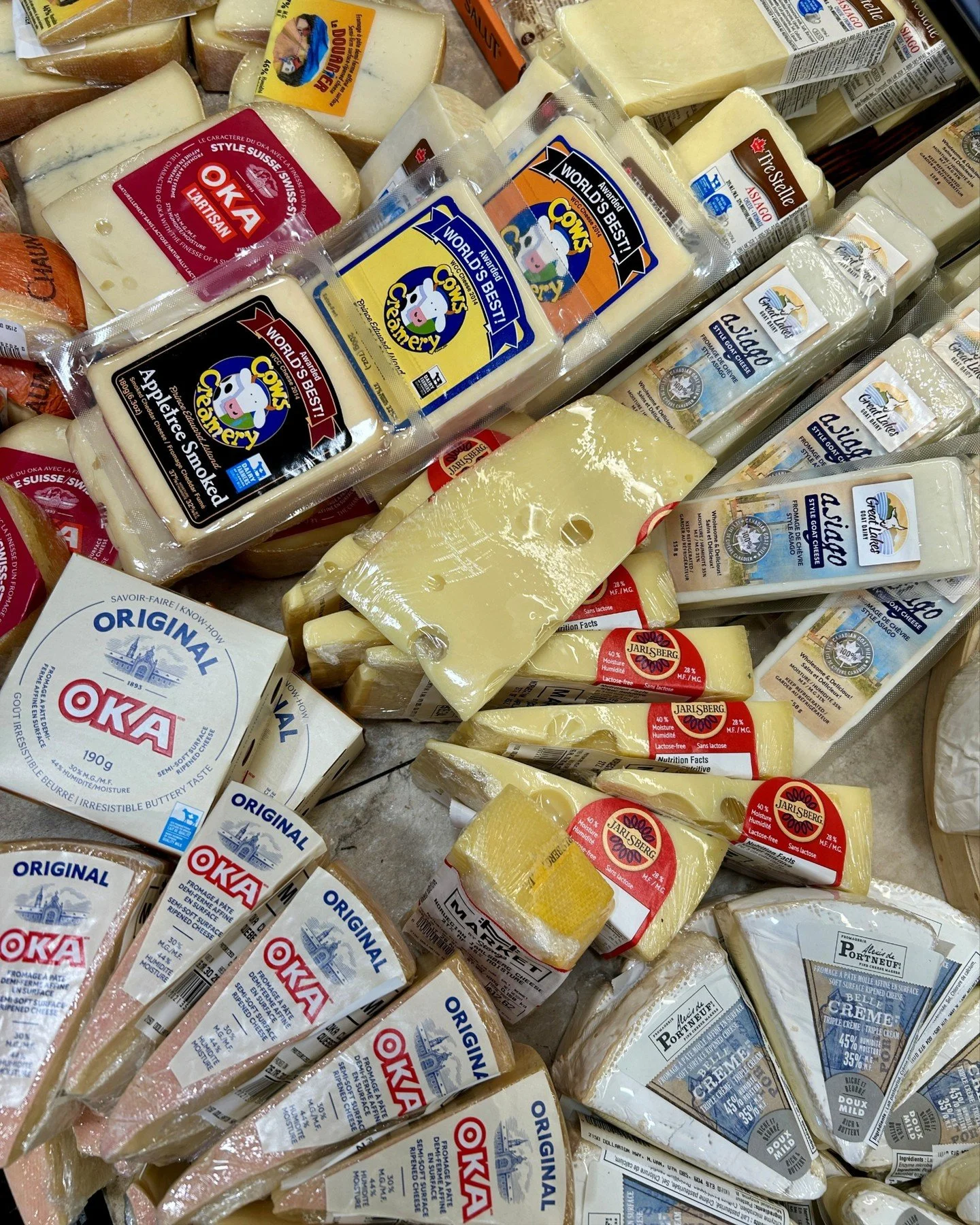 Our cheese selection is seriously something to explore.  From local artisan makers to delicious picks from around the world, Stong&rsquo;s has a flavour for your next snack, dinner, or charcuterie moment. 🧀

#StongsMarket #GroceryStore #ShopLocal #I