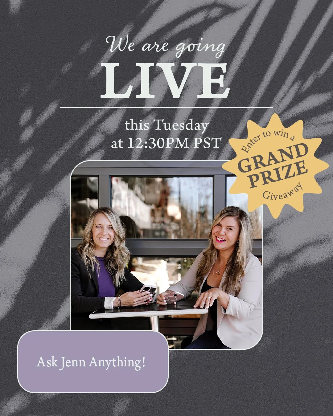 In our next IG Live, we&rsquo;re handing it over to you to Ask Jenn Anything!  What&rsquo;s most pressing on your mind in terms of your Wellness journey?  What are you struggling with most with your child&rsquo;s nutrition?  We&rsquo;ll discuss it al