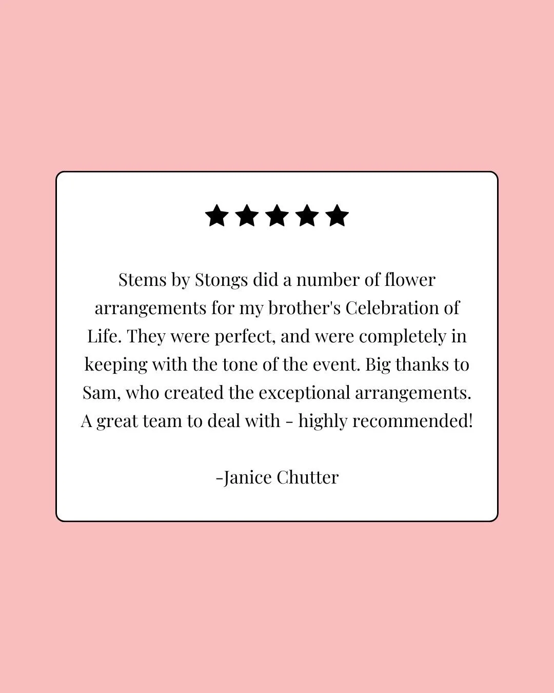 Through every chapter of life &mdash; thank you for choosing STEMS to be part of your moments. 🤍

#STEMSByStongs #Florals #Bouquets #FloralArrangements #Testimonial
