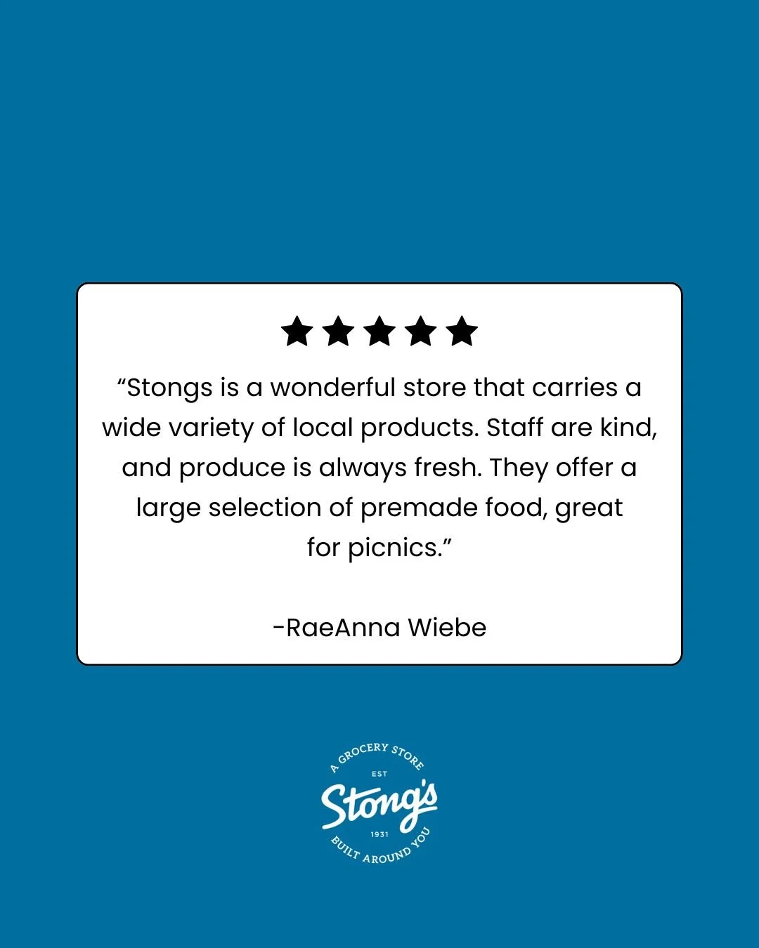 Hearing how much you love our variety of local products makes our day. Grateful for every shopper who chooses Stong&rsquo;s! 💙

#StongsMarket #GroceryStore #ShopLocal #IndependentGrocer #HappyShoppers