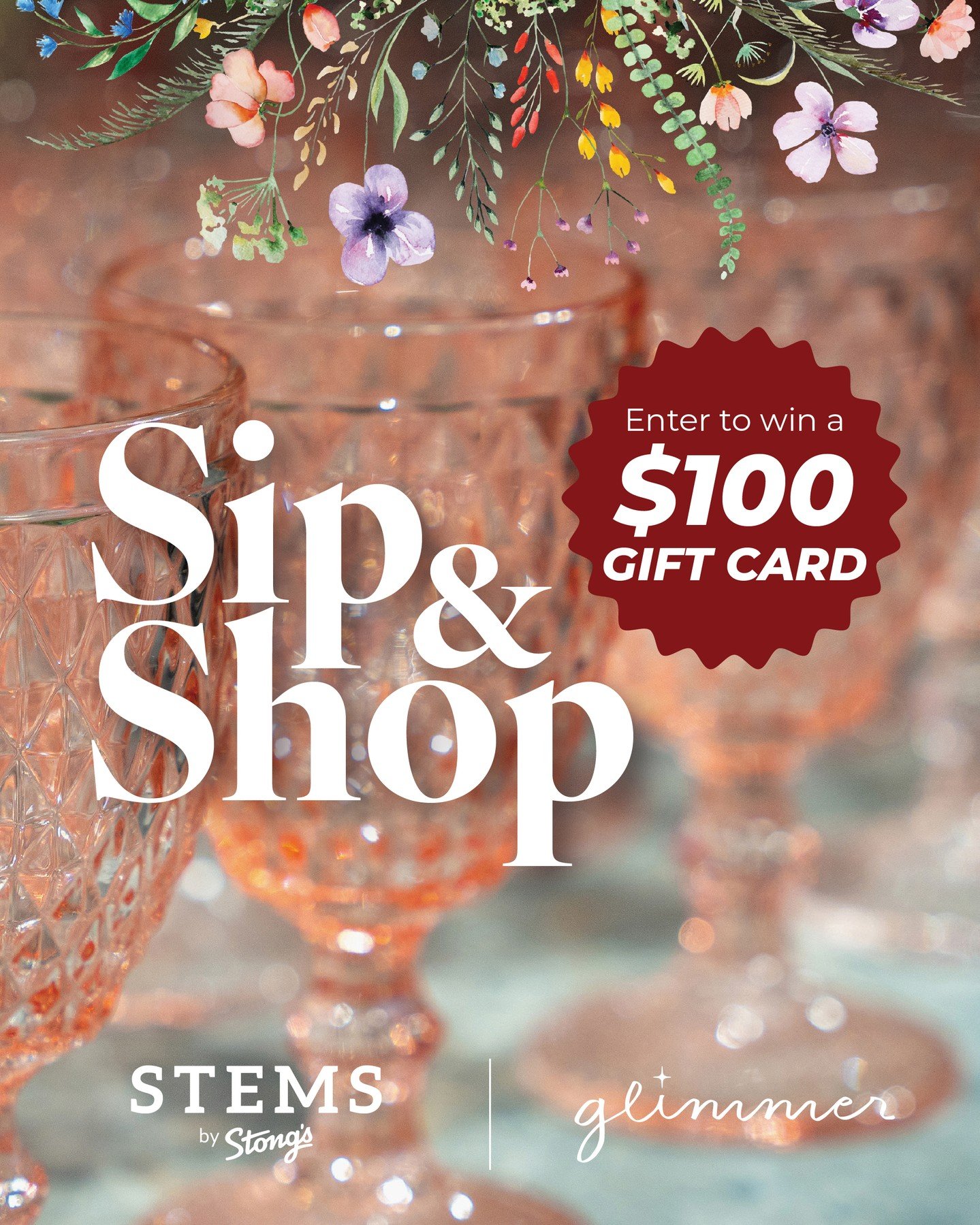 Come Sip &amp; Shop with STEMS by Stong&rsquo;s!  Visit us at Northwoods, City Centre 4 in Surrey, or Dunbar Street inside Stong&rsquo;s Market and enjoy a refreshing sip of Glimmer non‑alcoholic sparkling wine. 🥂

While you&rsquo;re there, enter ou