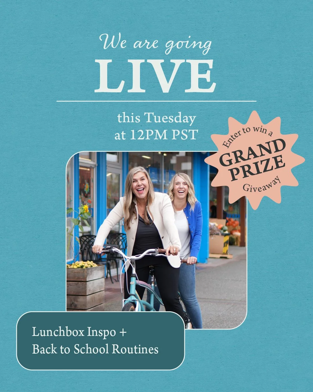 In our next IG Live, we&rsquo;re chatting about Lunchbox Inspo + Back‑to‑School Routines! What are go‑to quick lunchbox meals for busy mornings? What helps make mornings smoother once school starts? We&rsquo;ll discuss it all with our Registered Diet