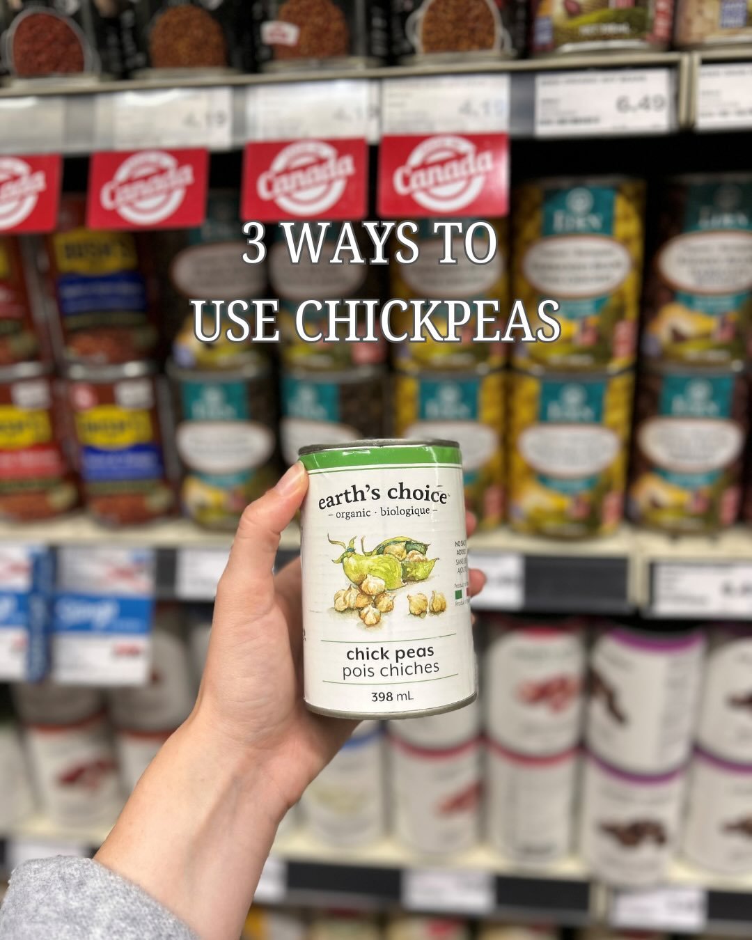 3 ways to use chickpeas: 

🫜 Beet Hummus, a colourful twist on a classic dip. 

🧆 Falafel, packed with flavour and perfect in a bowl or wrap! 

🥗 Crispy Chickpeas, a crunchy snack and a perfect topper for a kale caesar salad. 

Which one are you t