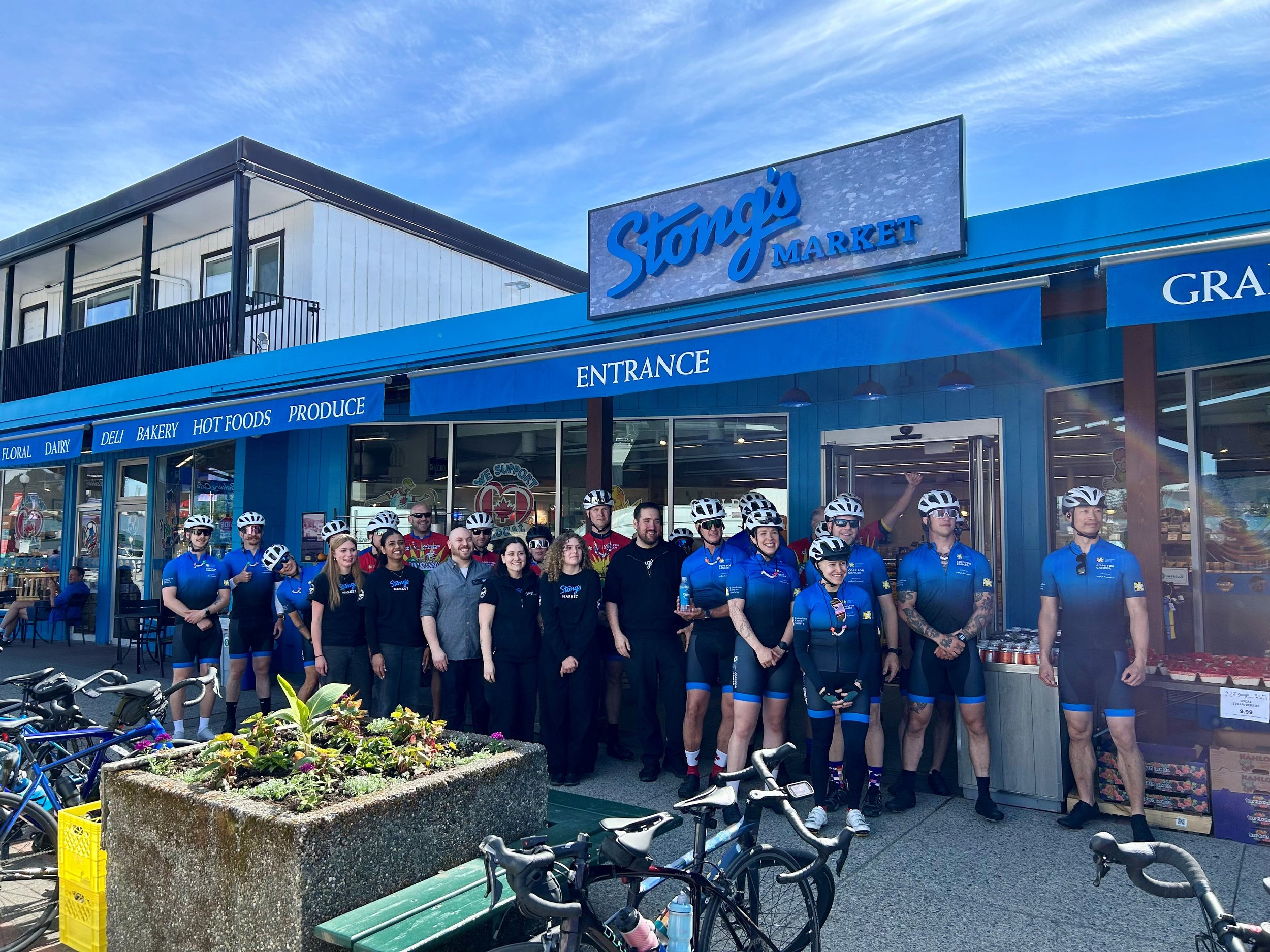 Team photo of Stong's Squamish during community event