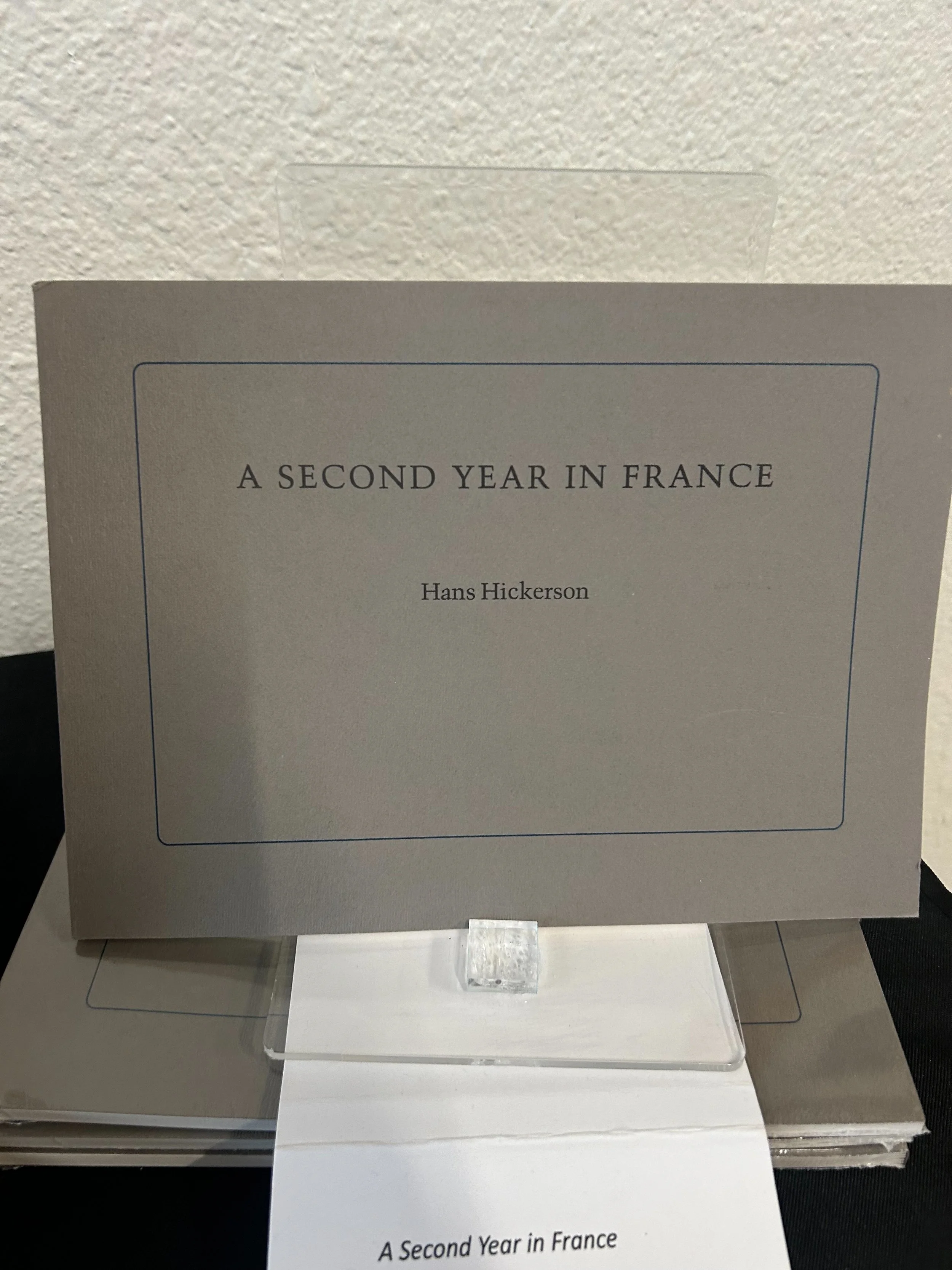 A Second Year in France