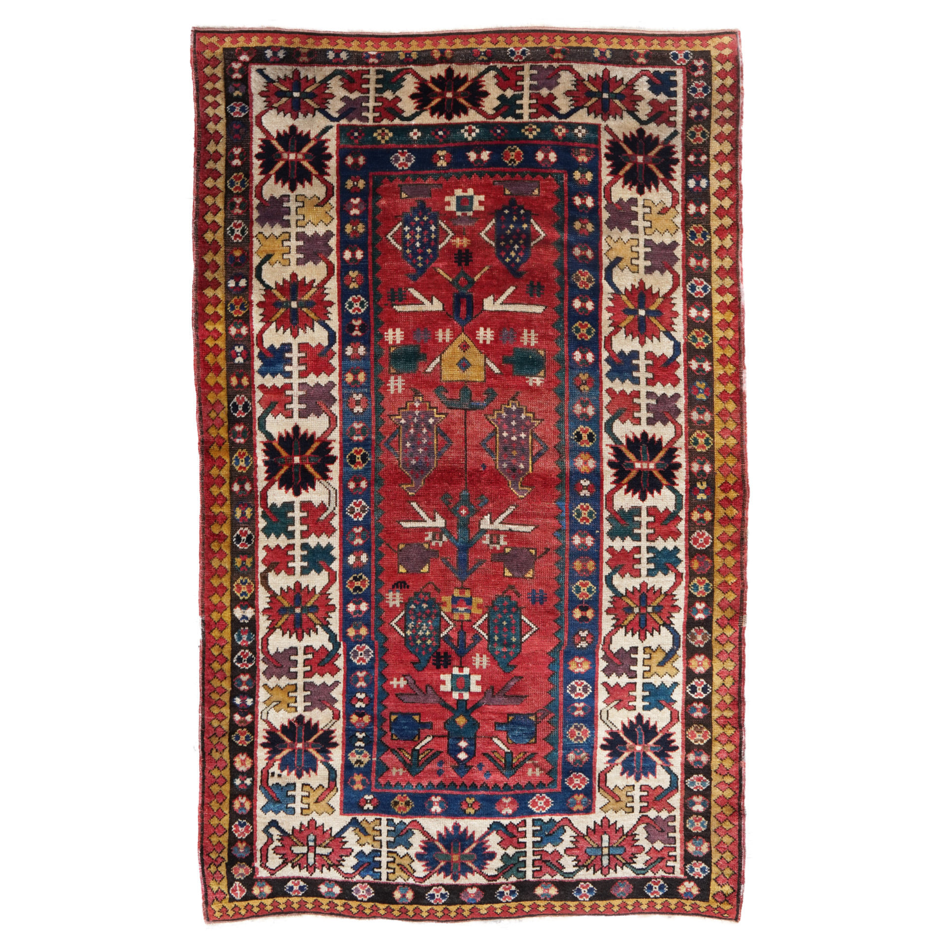 Boteh Vase Tree Kazak