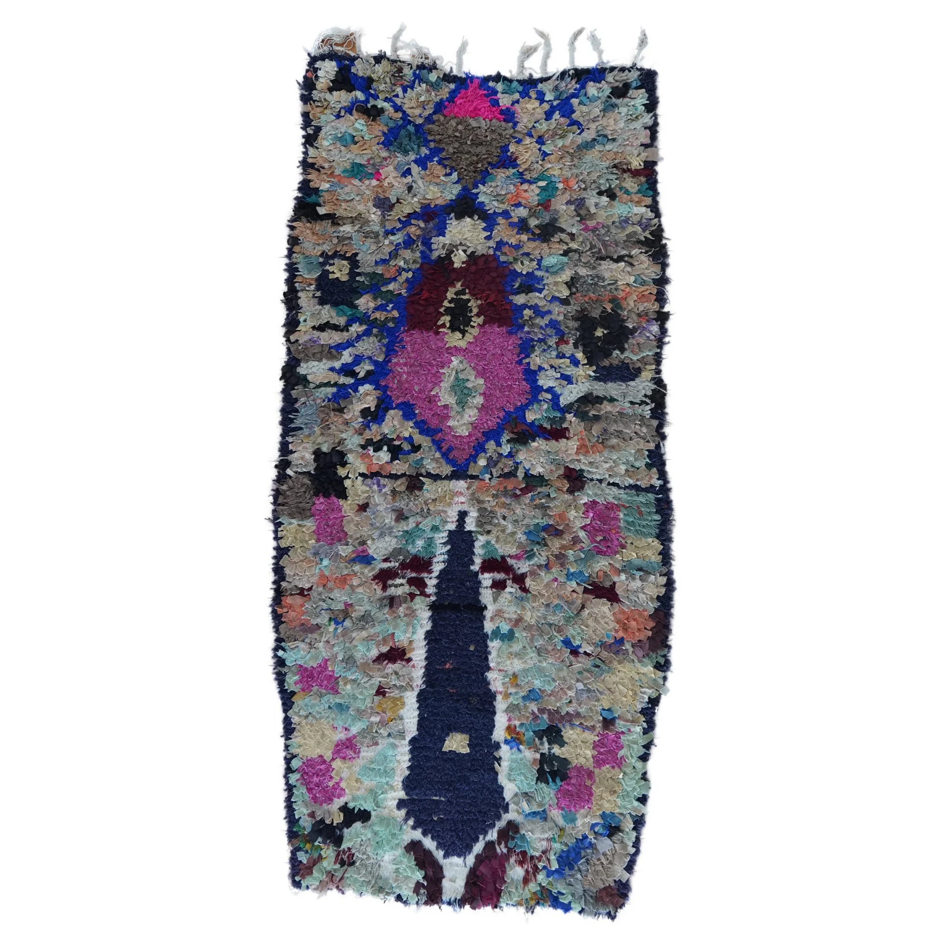 Vintage Moroccan Clipping Rug - 3' x 6'4"