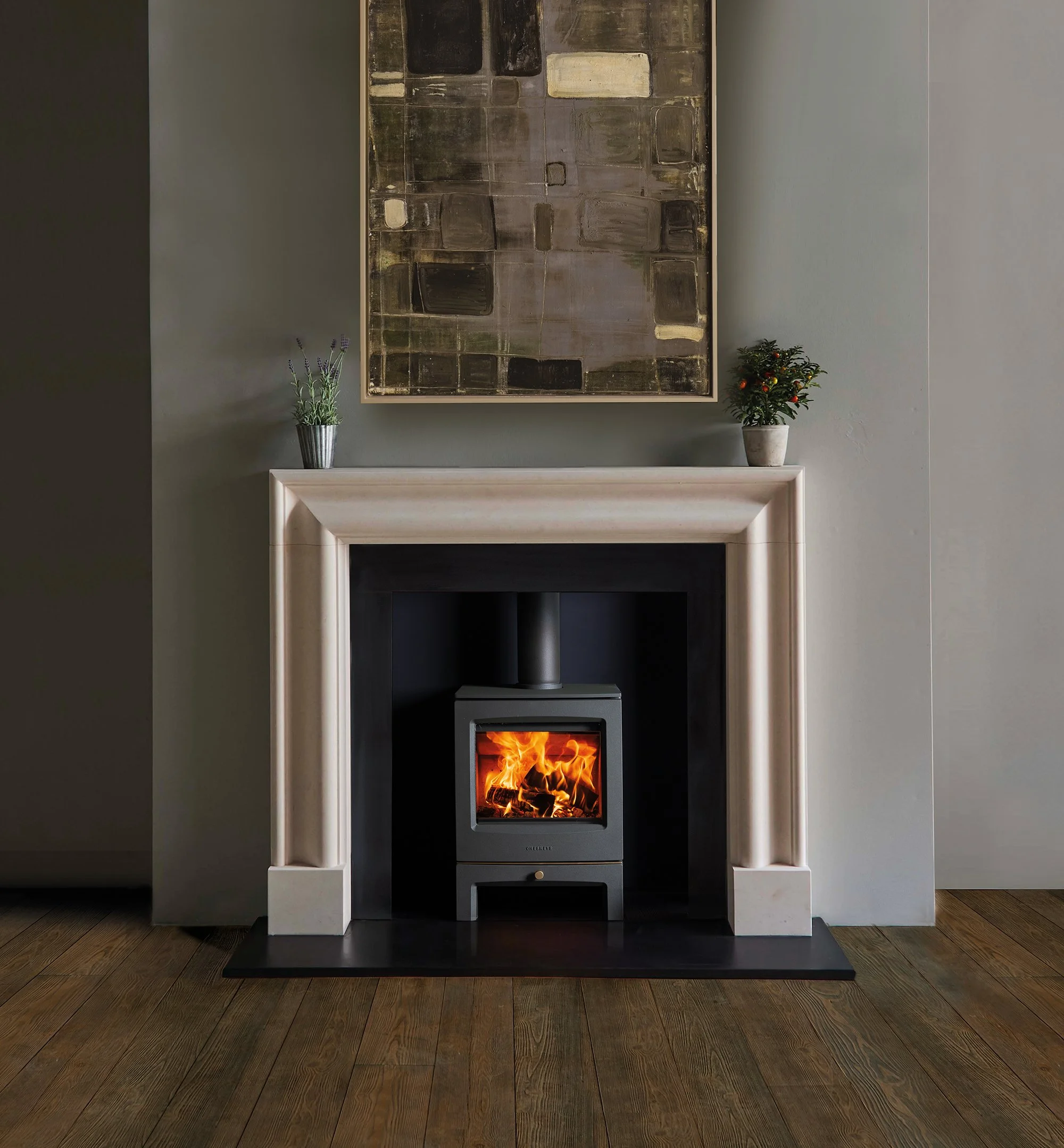 Sanctuary 5WS in Sage Green Shown with The Wren Bolection.jpg