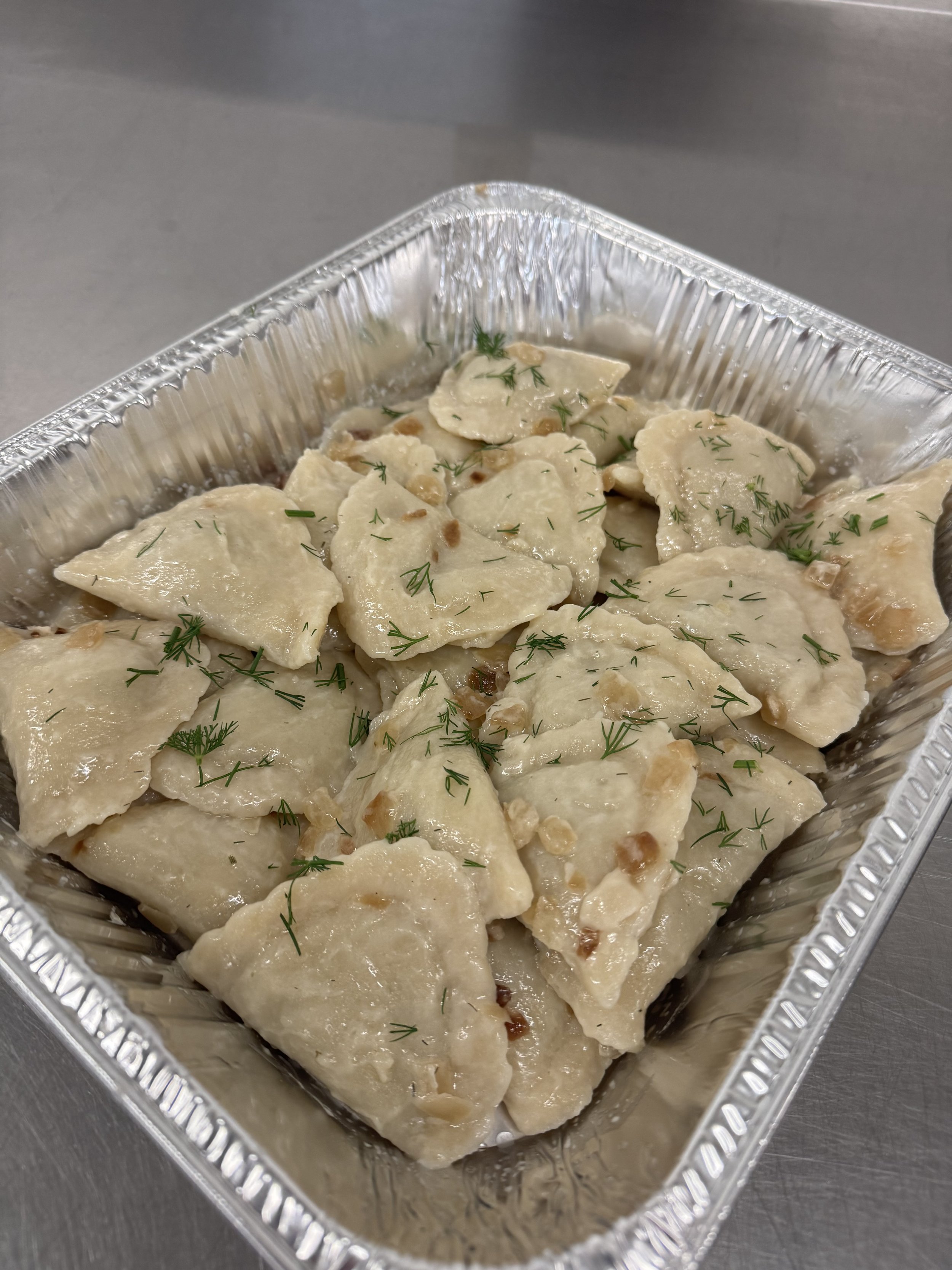 Potato, Onion, Garlic & Dill Perogies (vegan) 2.5 lbs