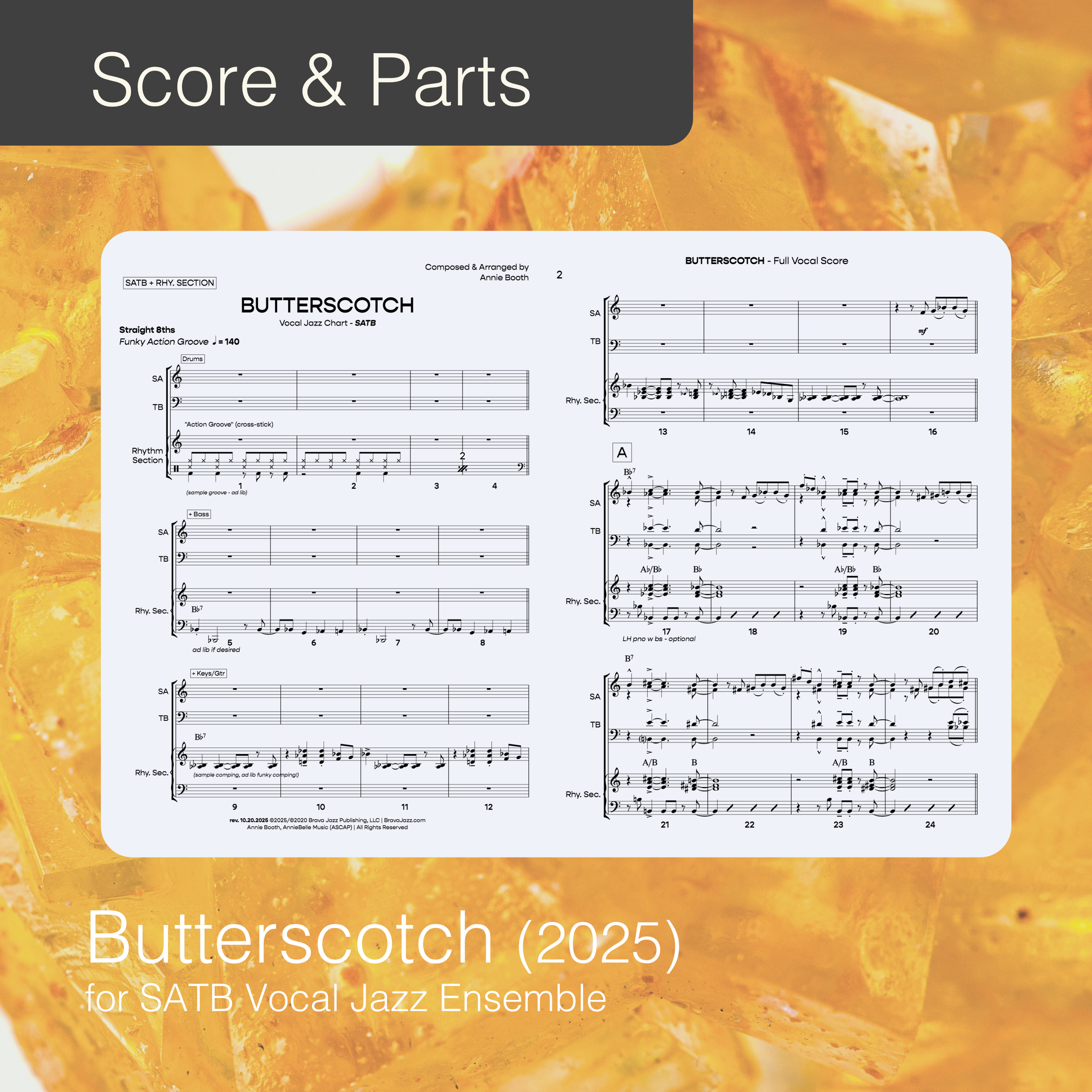 Butterscotch (SATB Vocal Jazz)