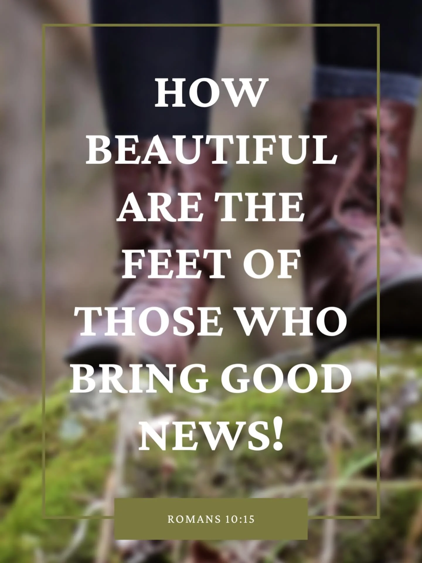 Day 30 of 30
How beautiful are the feet of those who bring good news! Romans 10:15
This is the last day of the challenge buy this isn&rsquo;t a one-time thing. It&rsquo;s a lifestyle&hellip; if you want it to be. 
I didn&rsquo;t want to be offputting