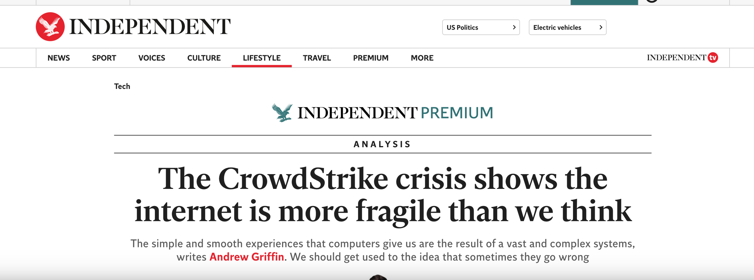 The Independent commentary