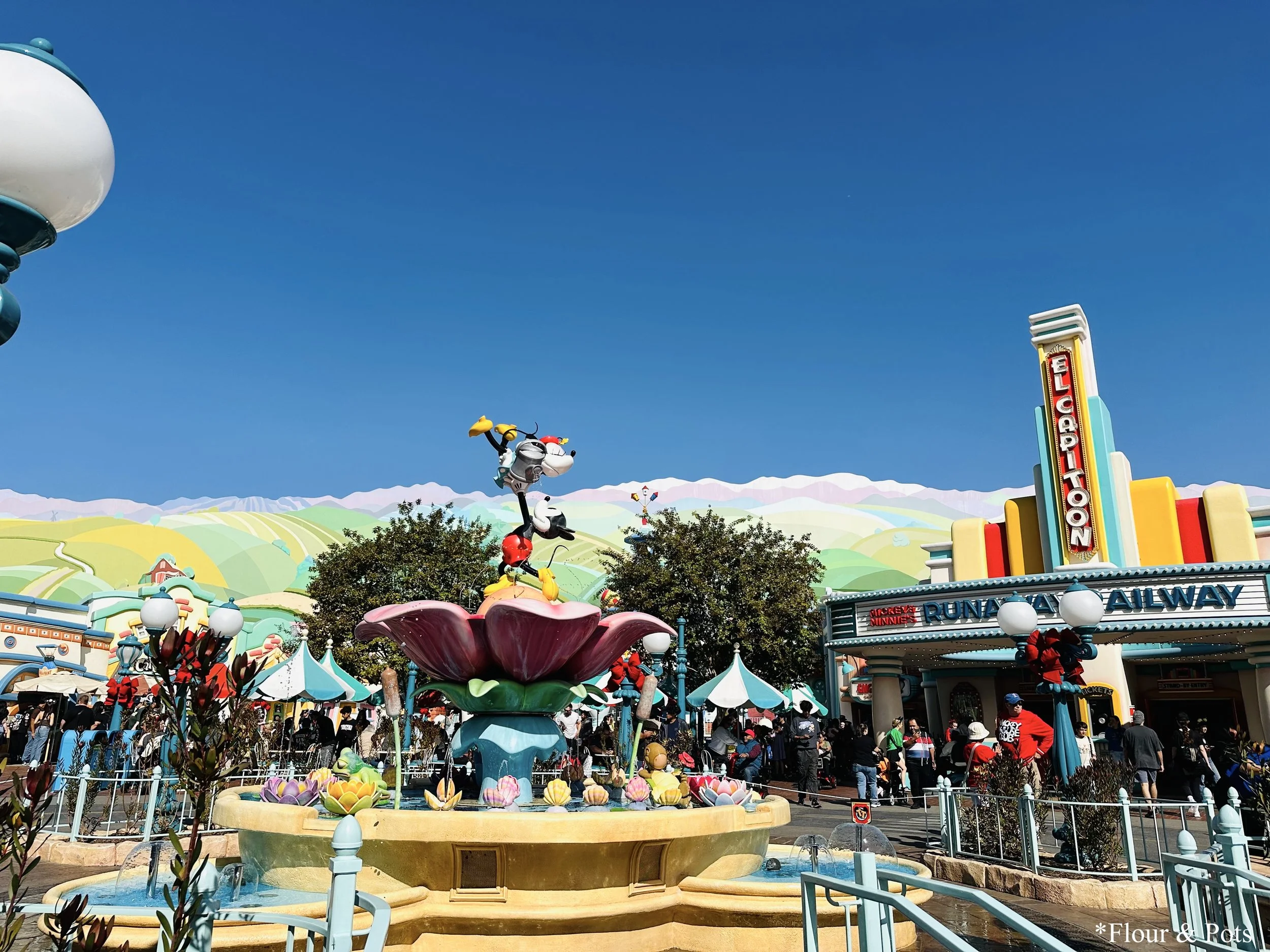 Disneyland Toontown decorated for Halloween 2025.