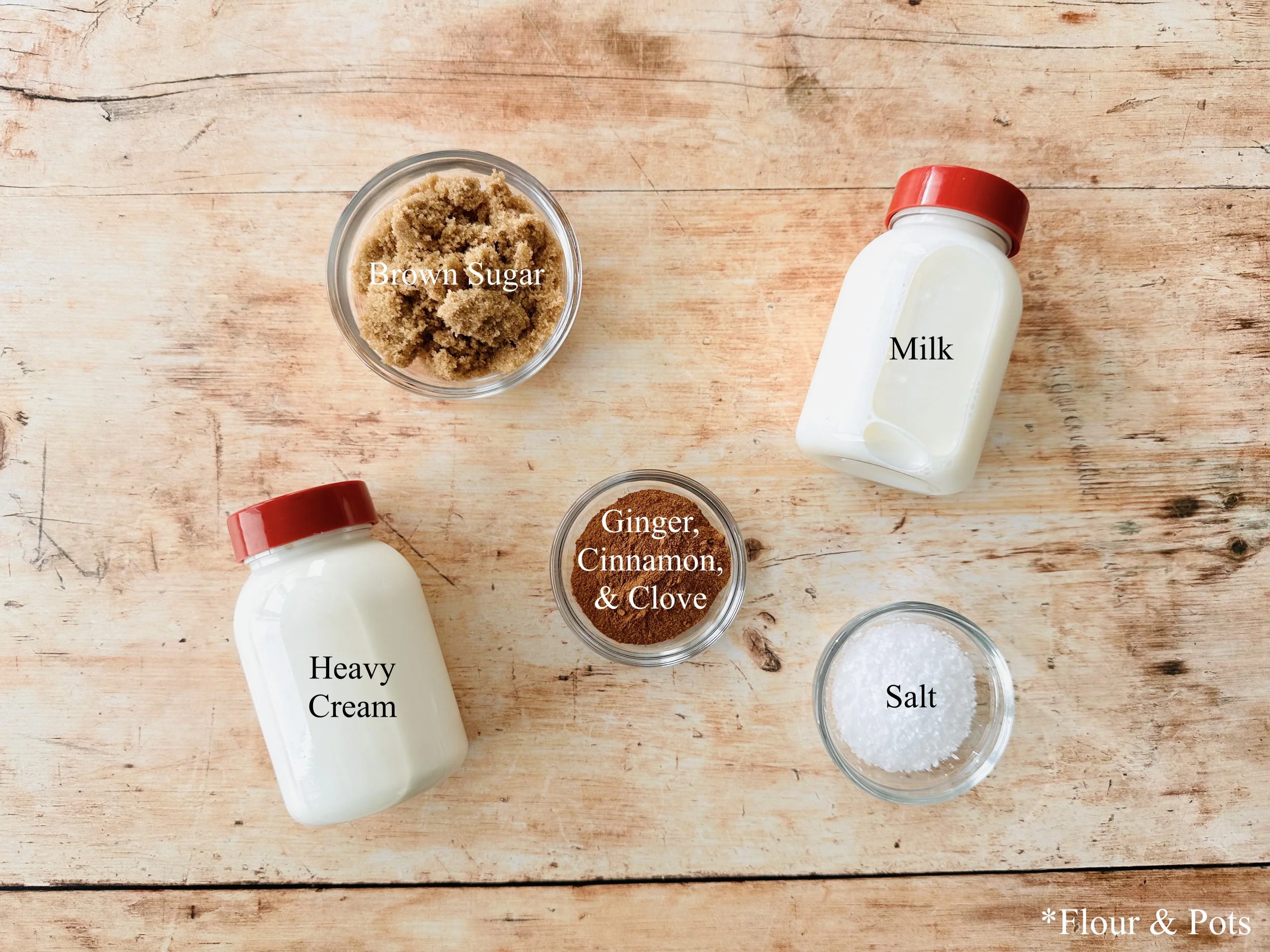 Gingerbread Oatmeal Cookie Ice Cream Ingredients