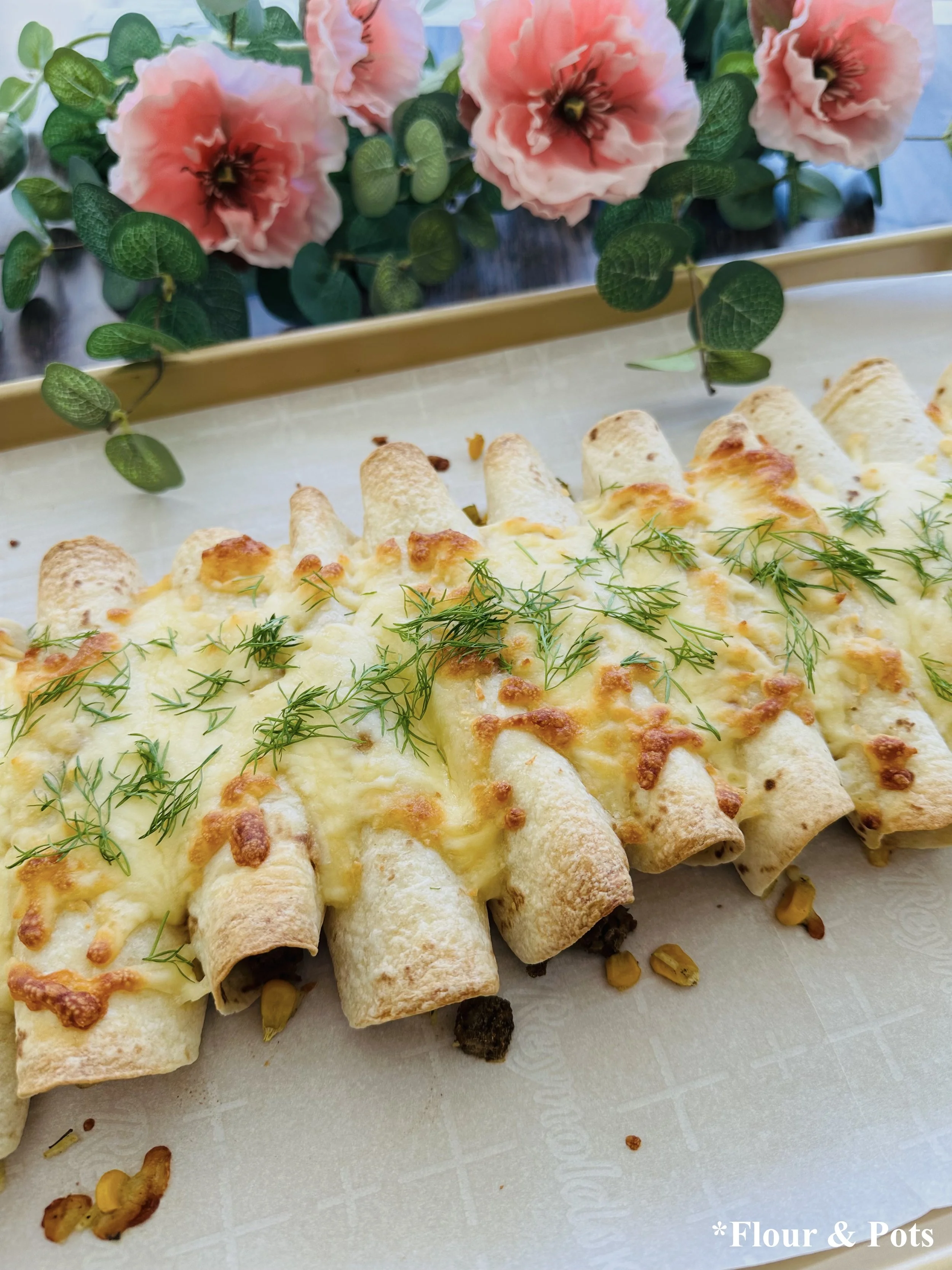 Cilantro Lime Beef & Rice Taquitos