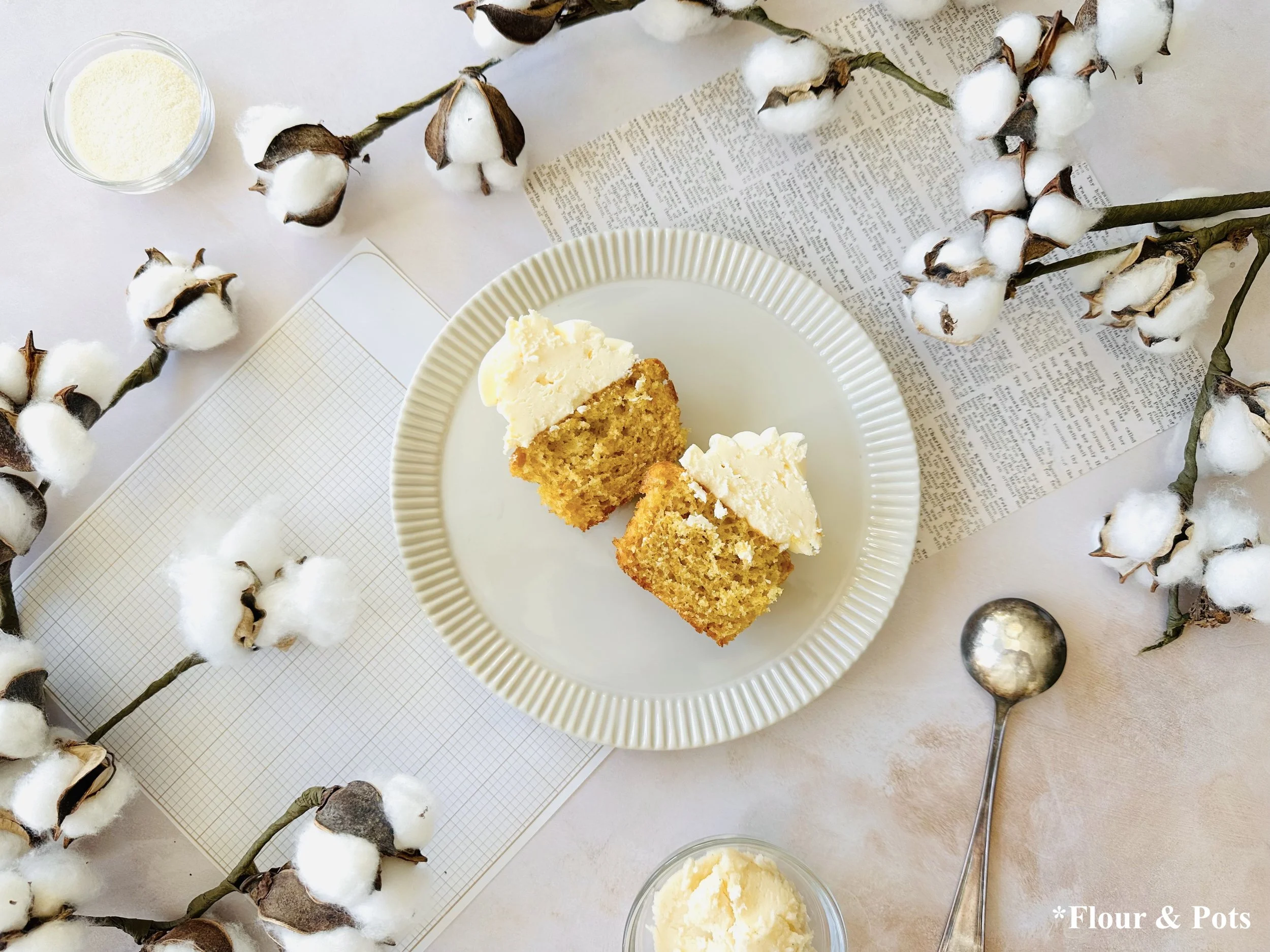 Mediterranean-inspired orange olive oil cupcakes with a healthier twist