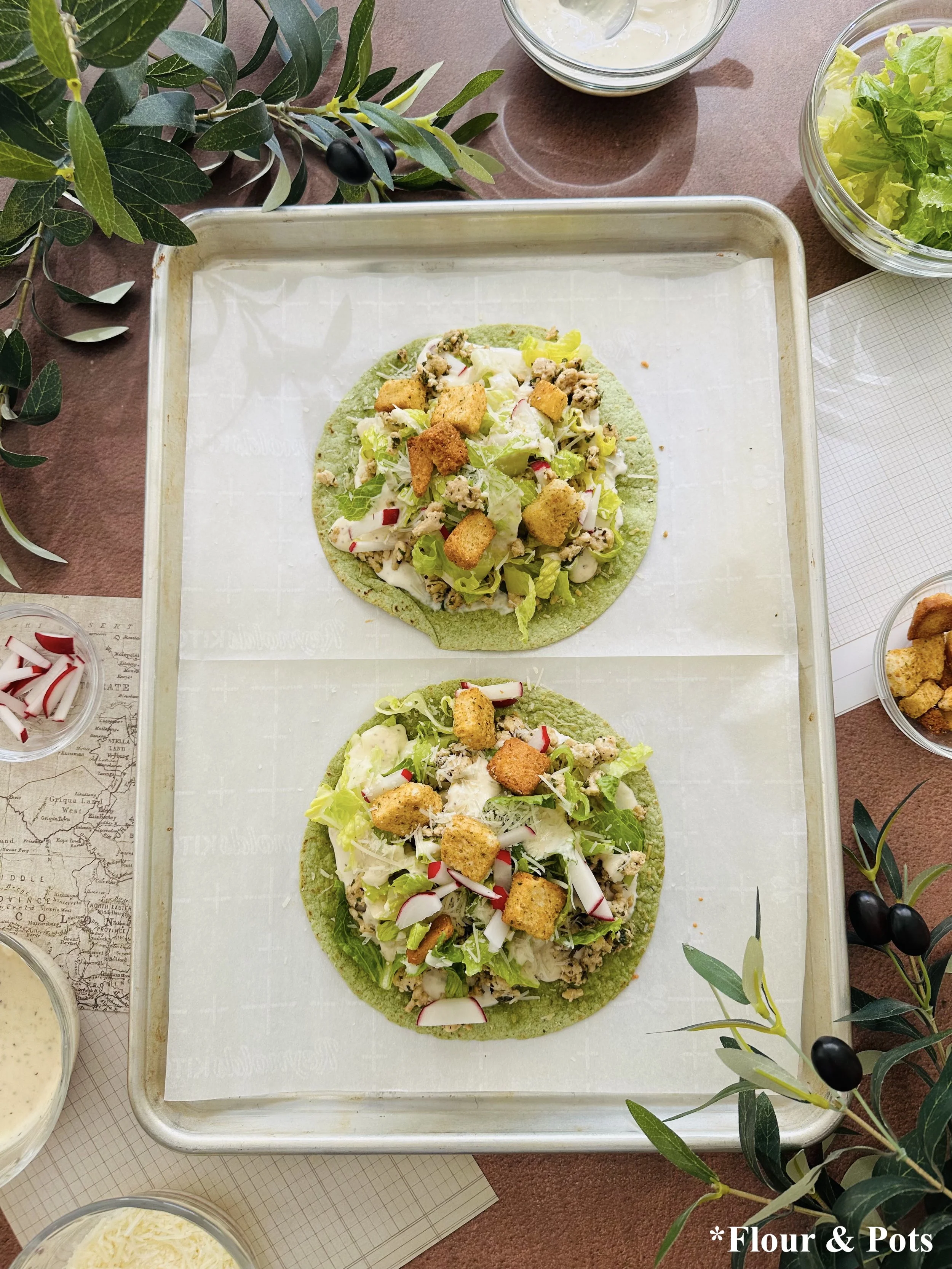 Chicken Caesar Taco Salad Crisps