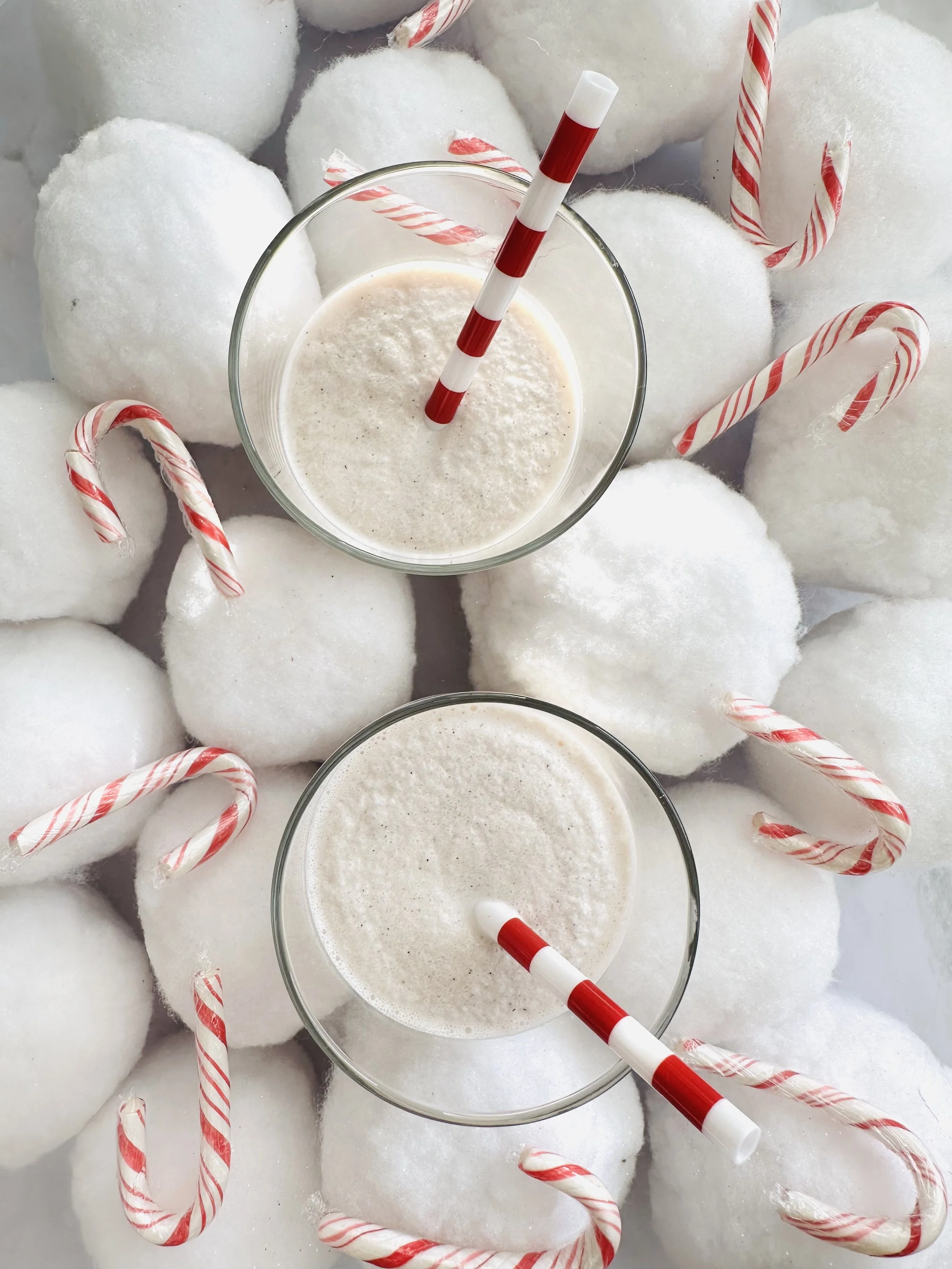 Peppermint Candy Cane Frozen Yogurt Milk Shake&nbsp;