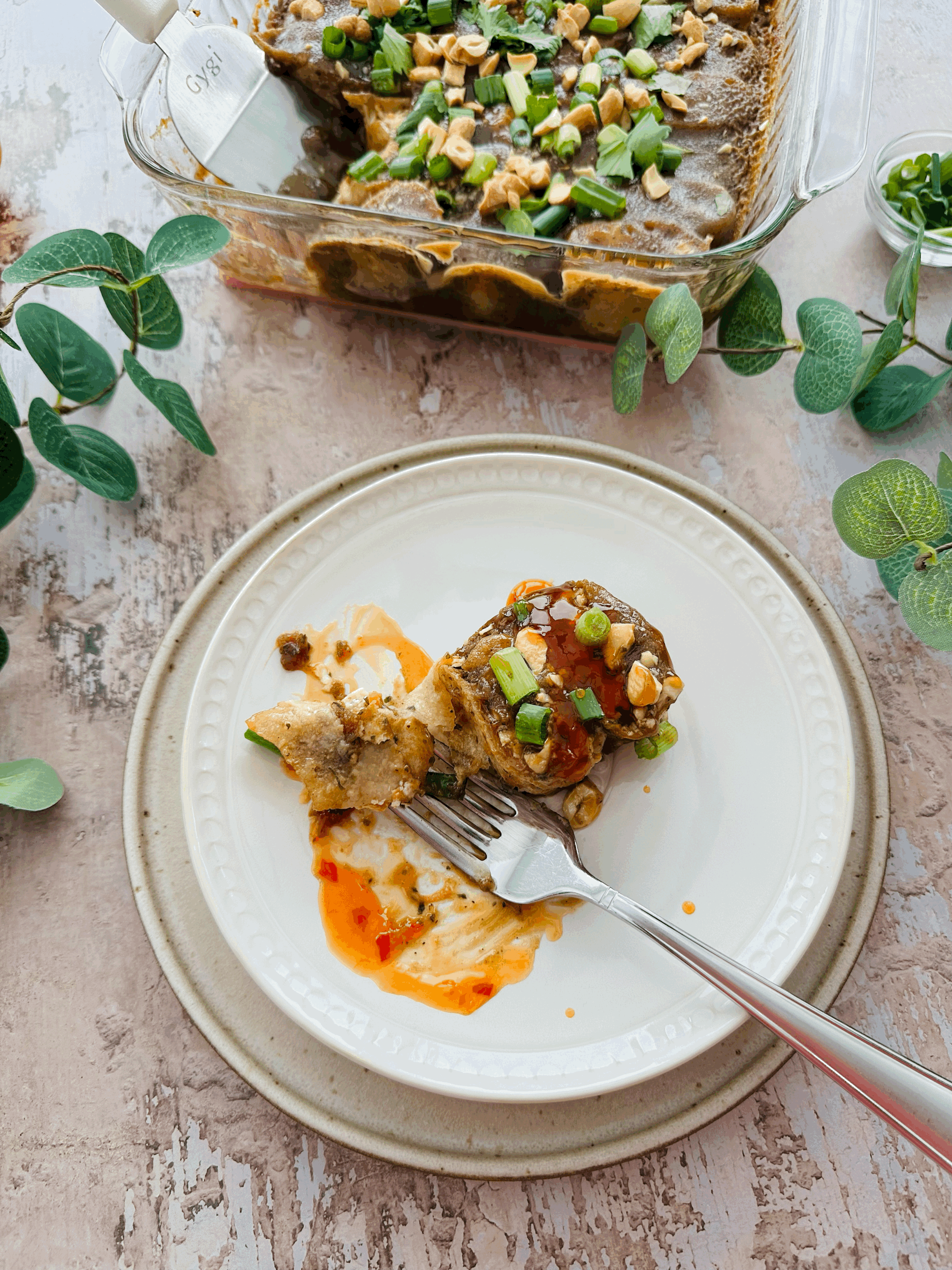 Thai Chicken Tortilla Bake