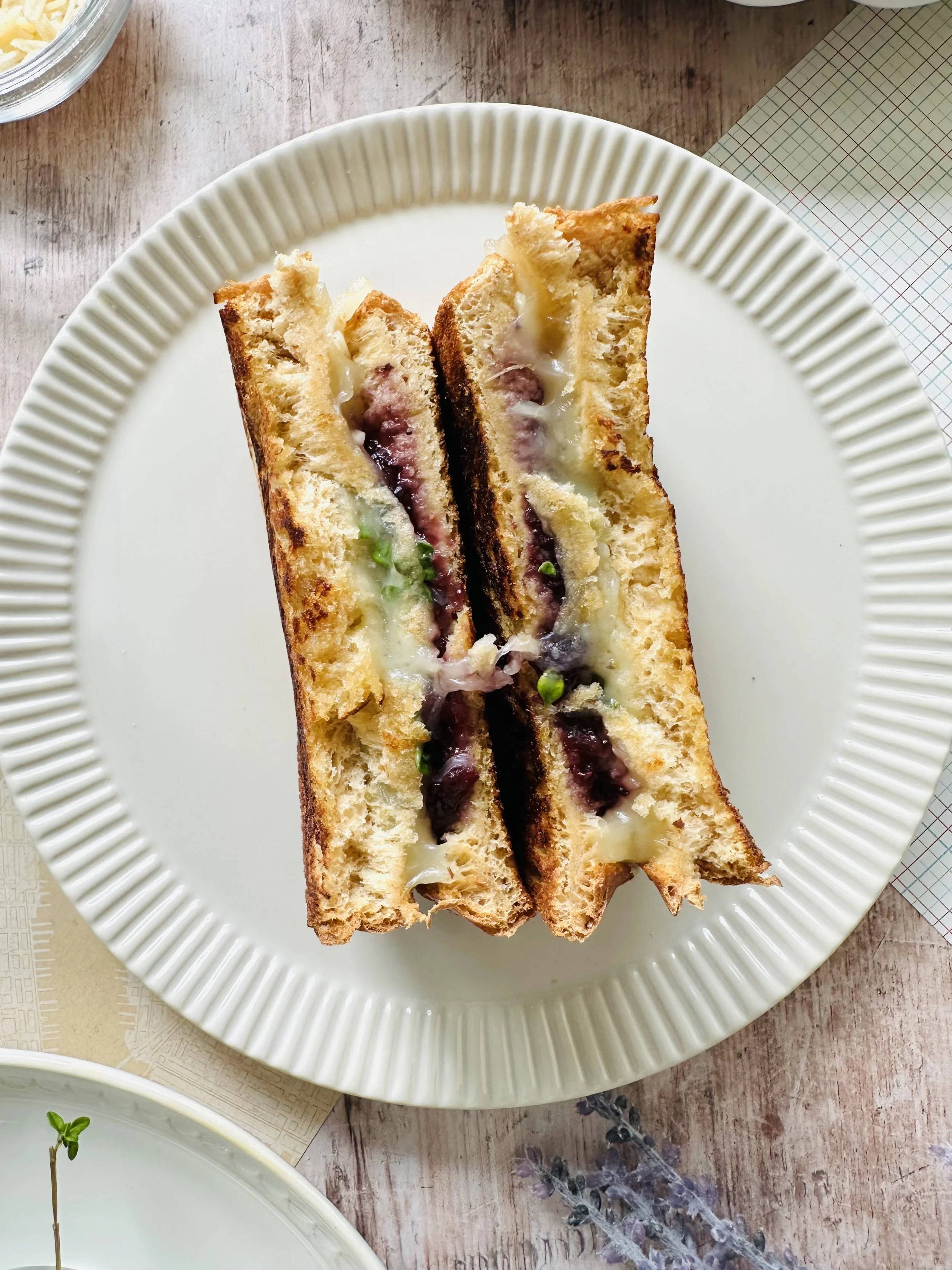 Fancy Dressed-Up Grilled Cheese: Parisian Picnic Style