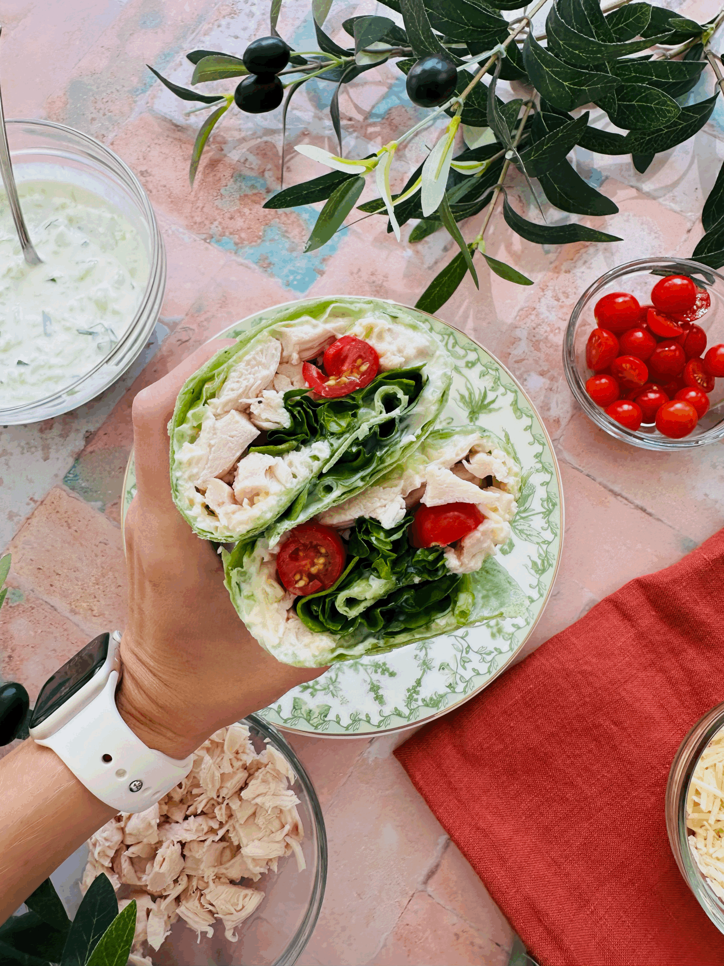 Tuscan Basil Chicken Wrap(s)