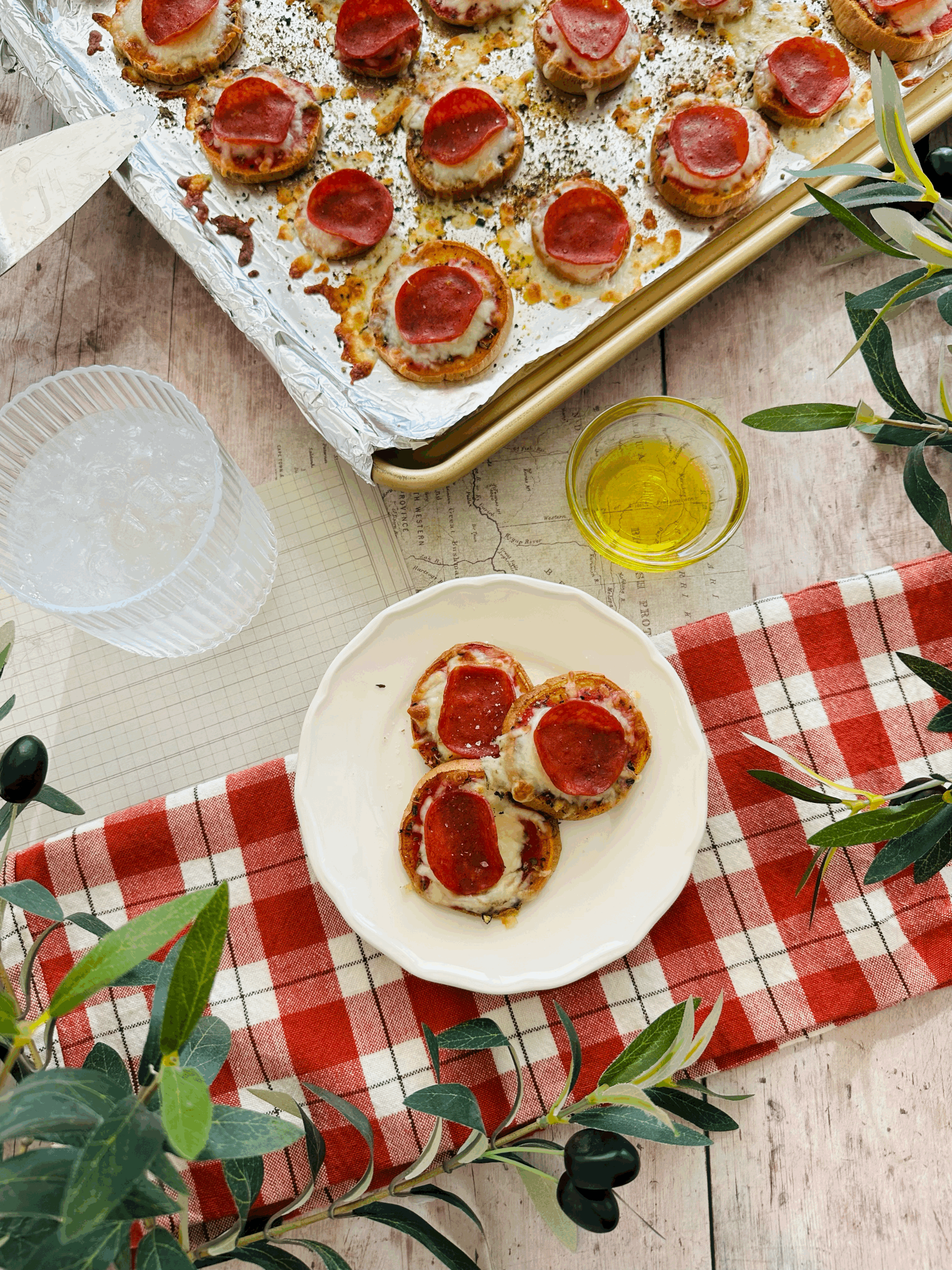 Baked Sweet Potato Pepperoni Pizza Bites