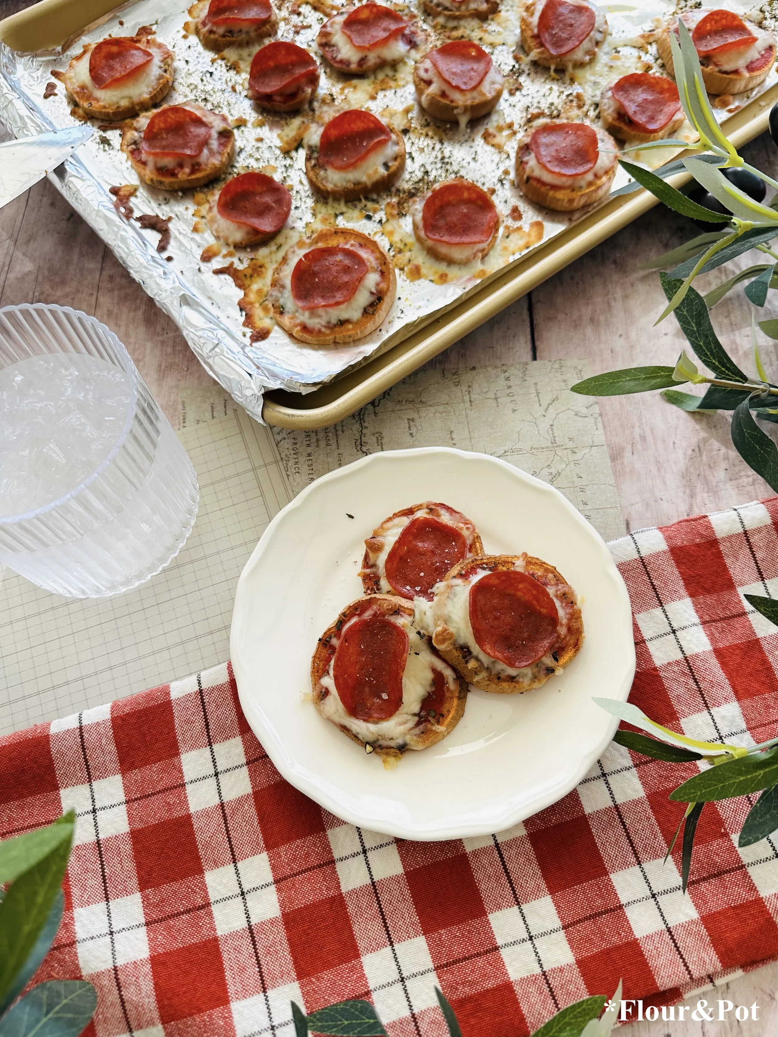 Baked Sweet Potato Pepperoni Pizza Bites