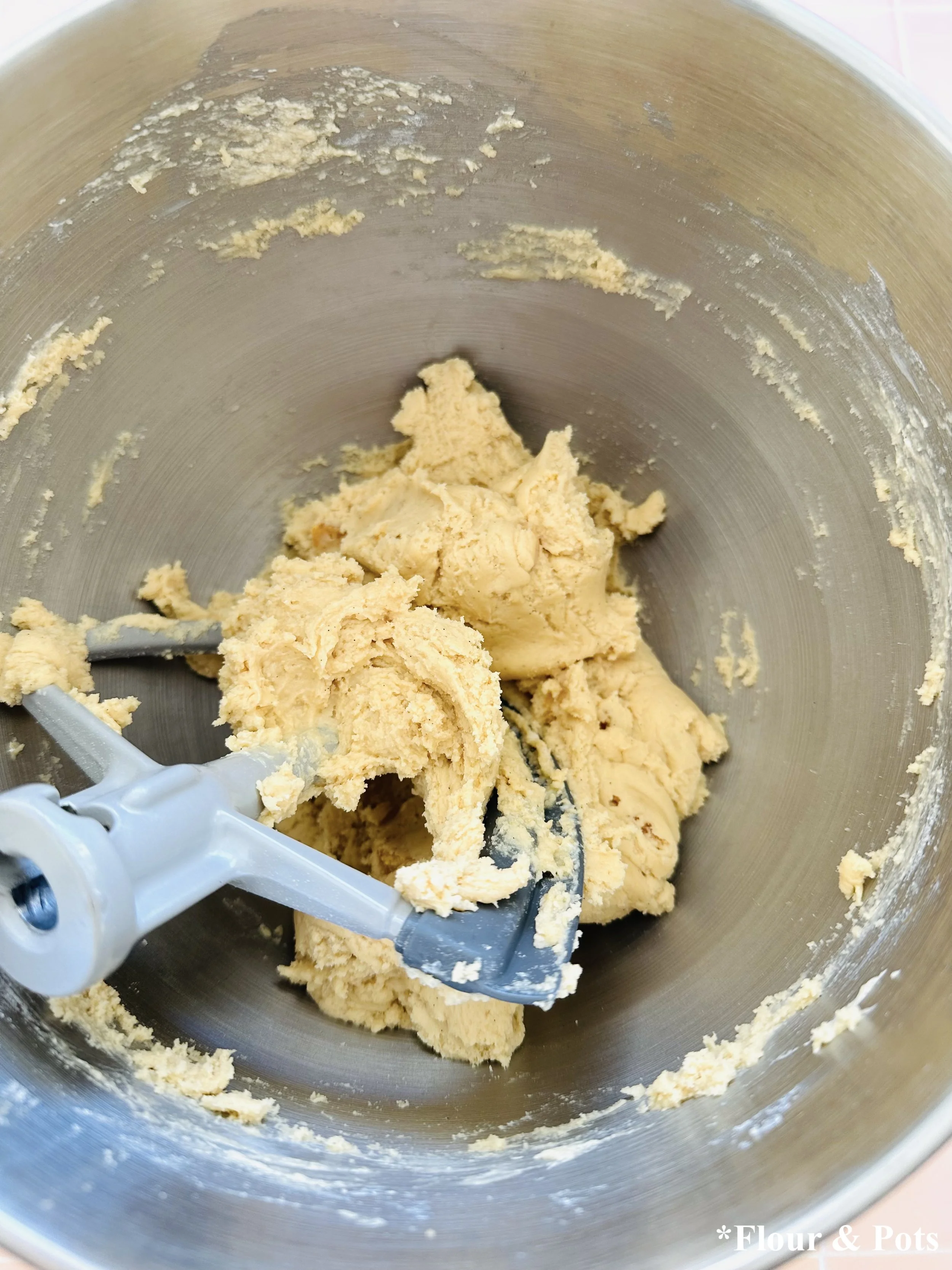 Soft-Baked Peaches & Cream Cookie Bar Dough