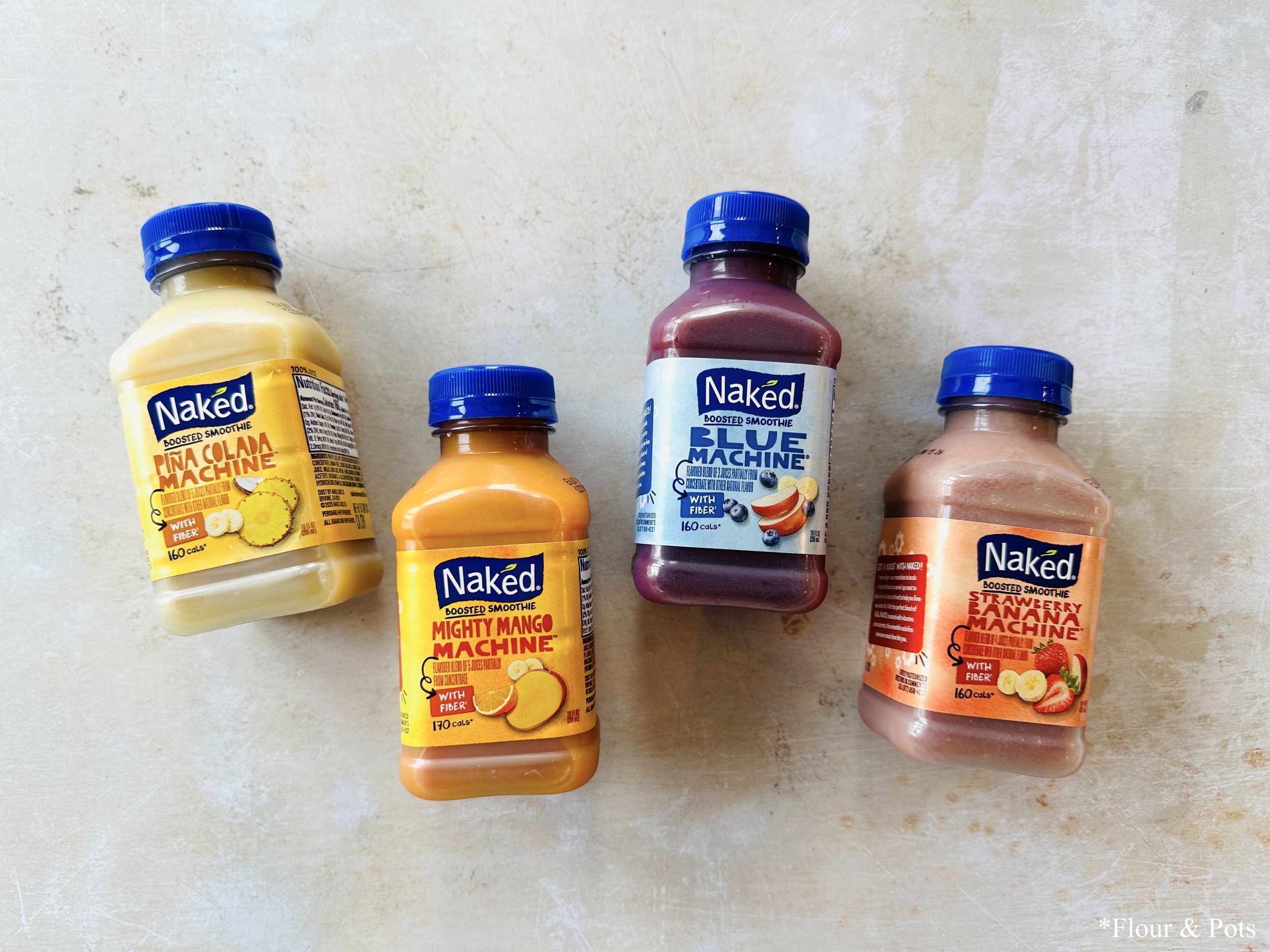 Costco’s Naked Juice Smoothies – All four smoothie flavors from the Costco Variety Pack.