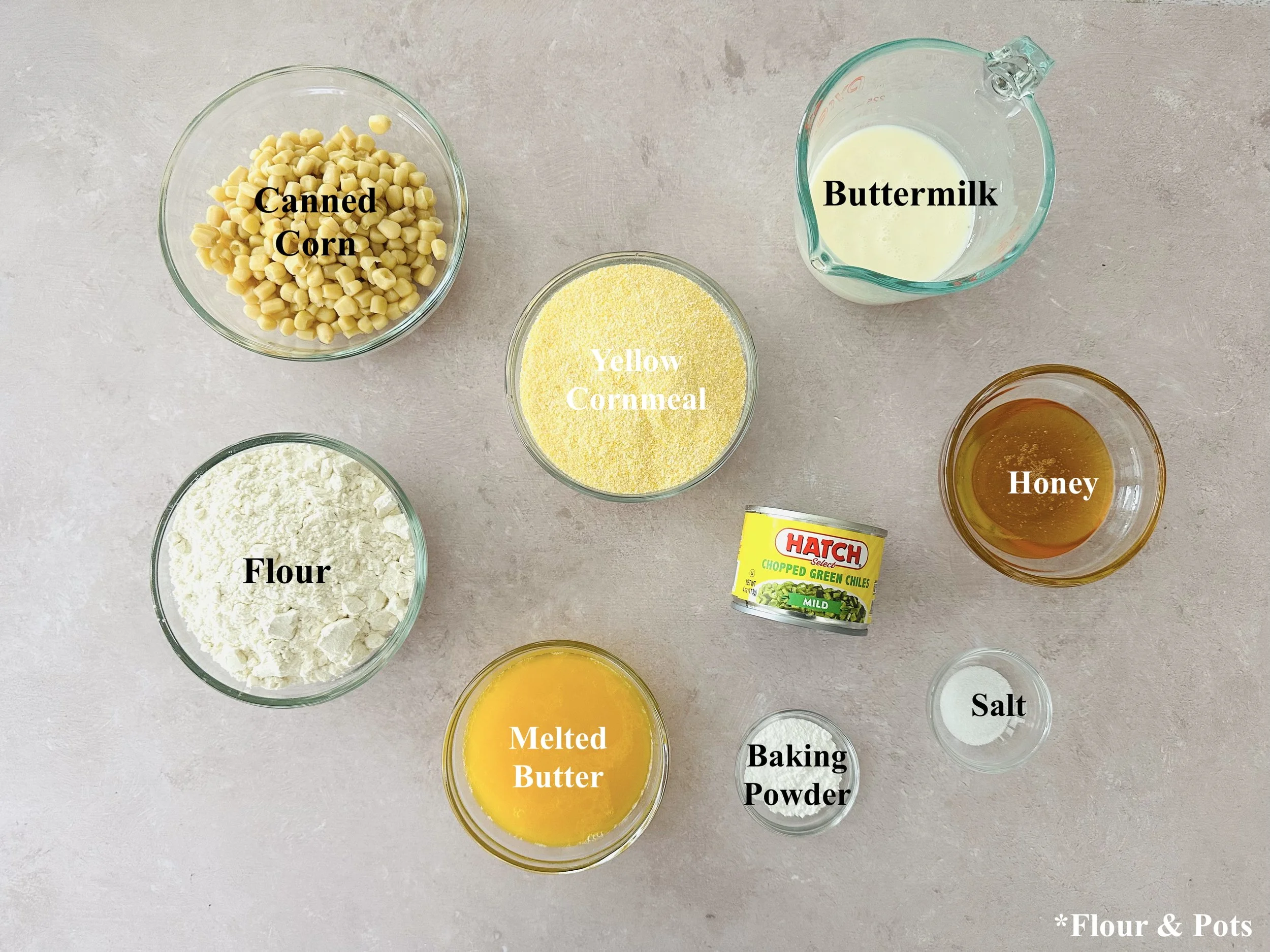 Fiber-rich vegetarian cornbread served warm with honey ingredients