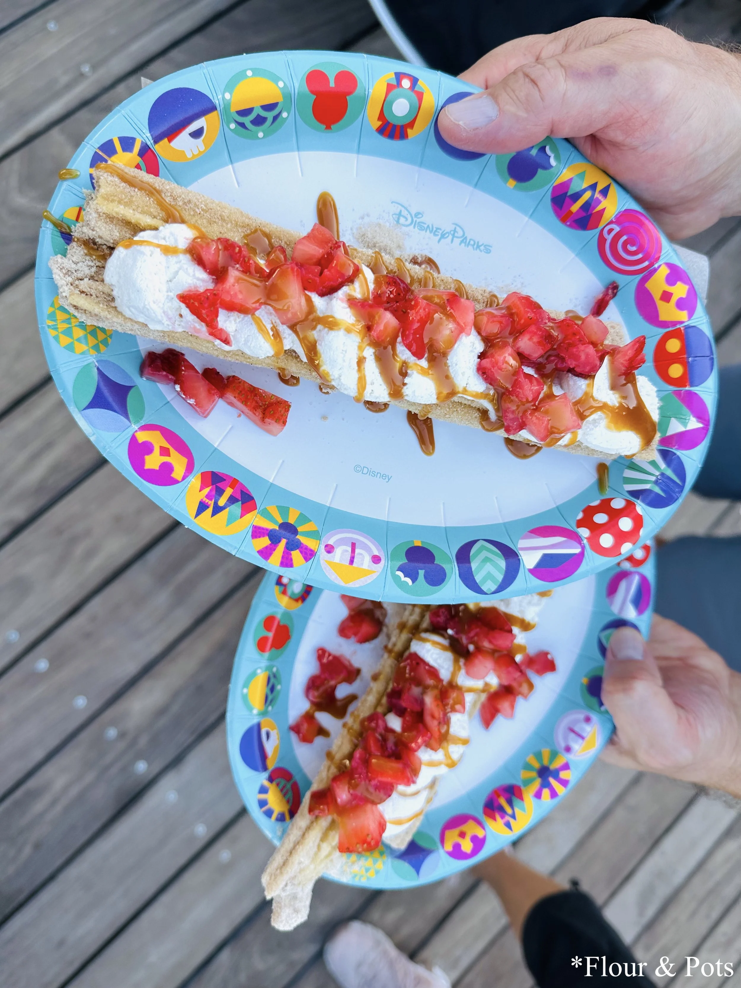 Disneyland Halloween 2025 treat: Strawberry Horchata Churro.