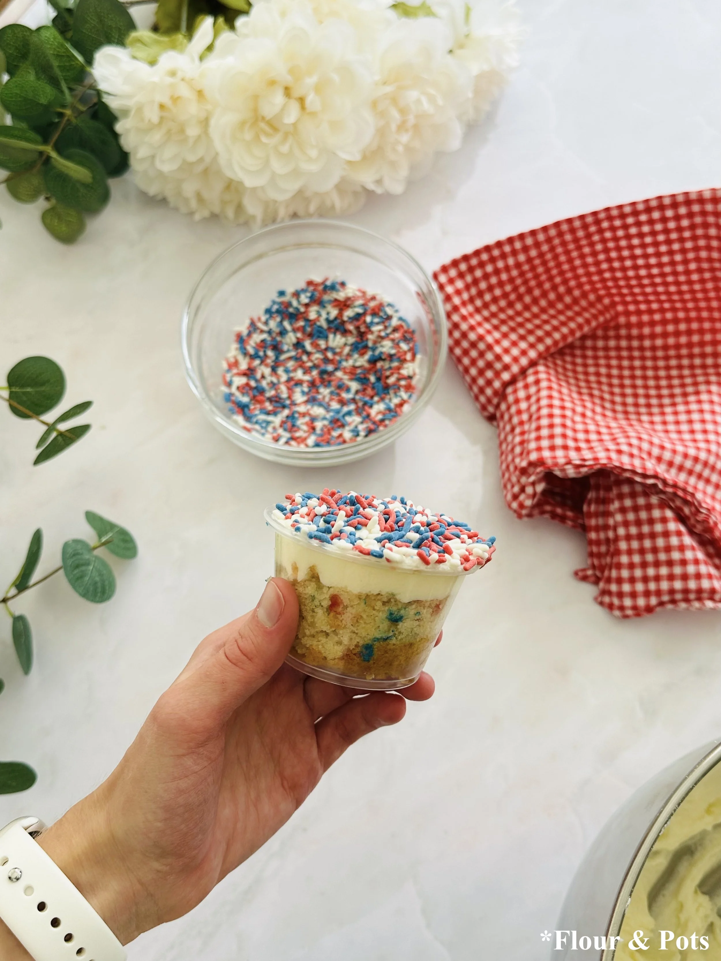 Viral Sprinkle Cakes with layers