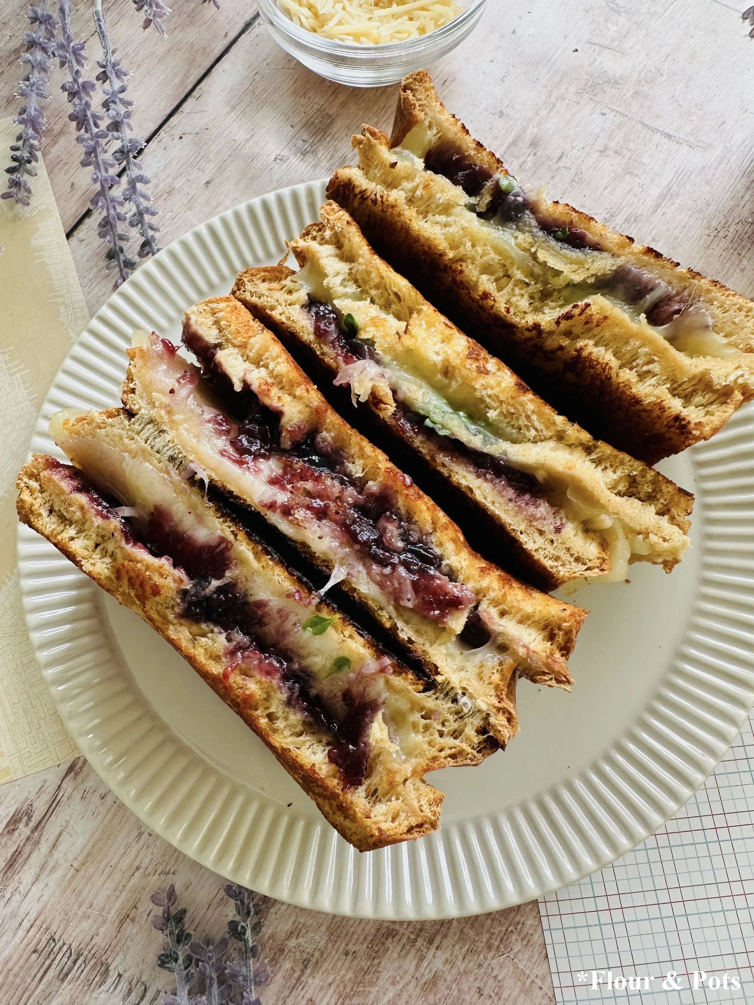 Fancy Dressed-Up Grilled Cheese
