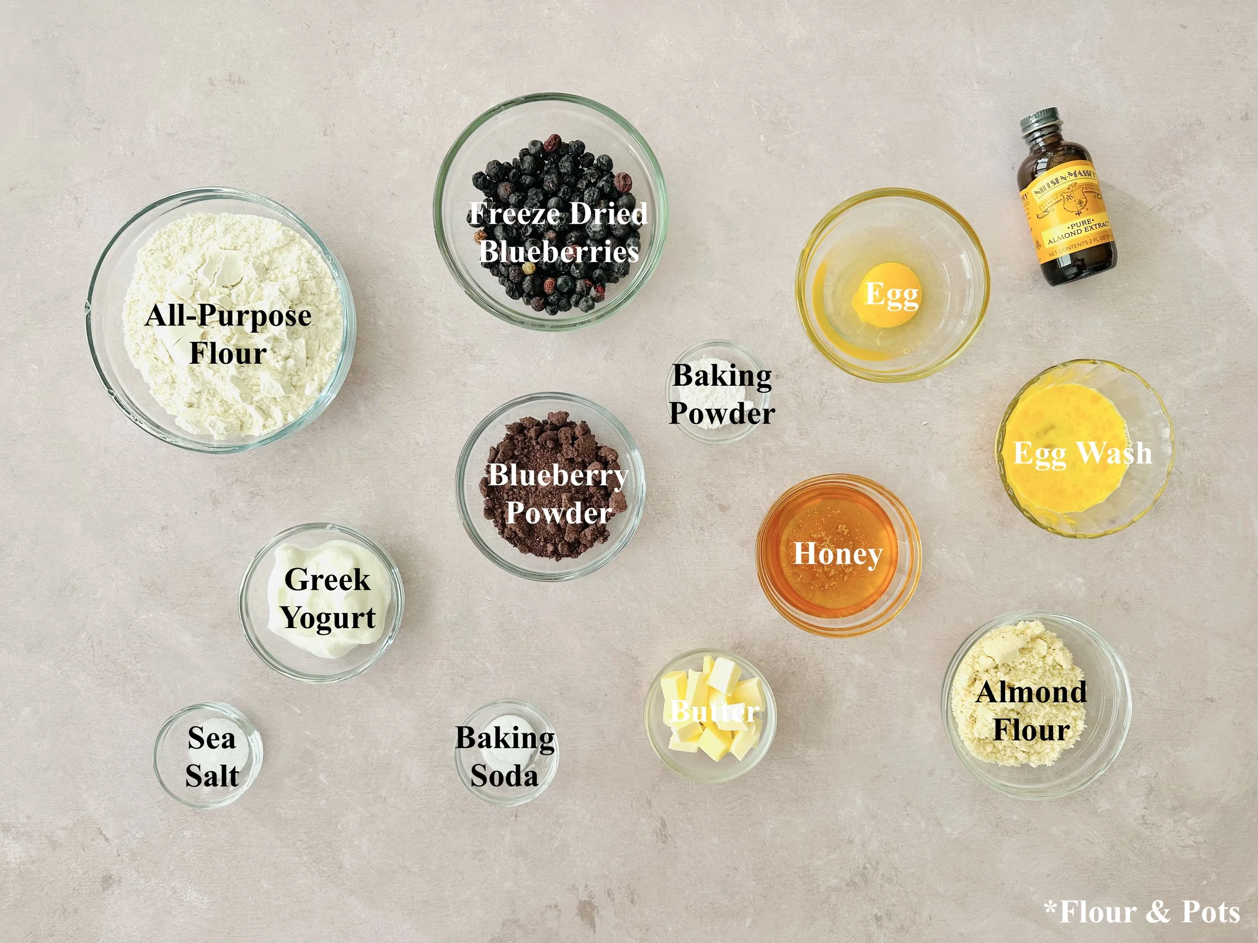 Blueberry Scones Ingredients